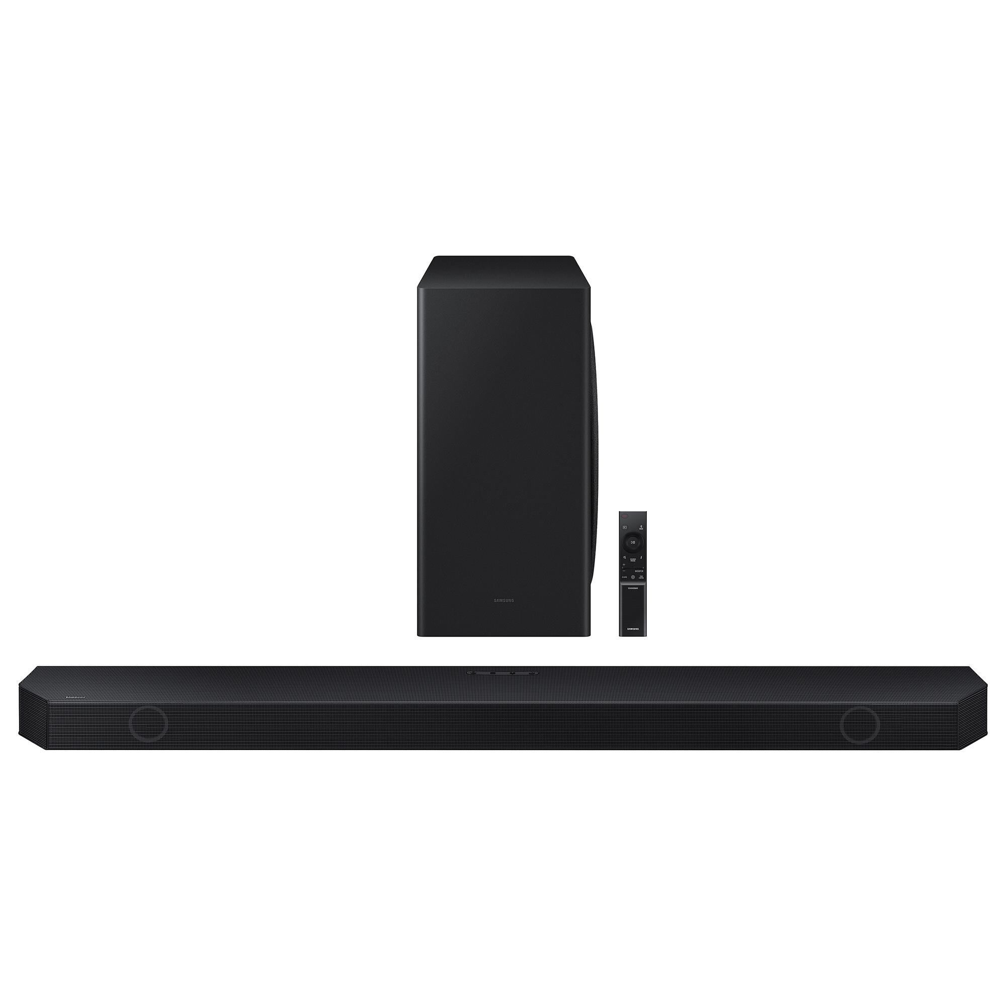 Samsung 130" Class The Premiere LSP9T 4K Smart Triple Laser Projector and 5.1.2 Channel Wireless Dolby Atmos Soundbar in Titan Black, , large