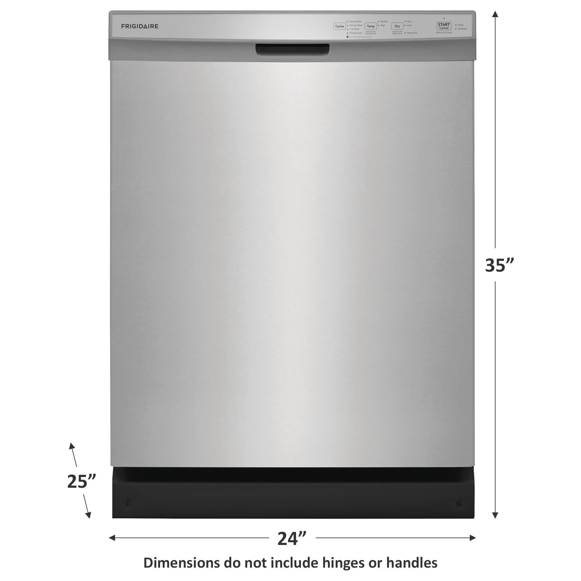 Frigidaire 24" Built-In Dishwasher with MaxDry in Stainless Steel, , large