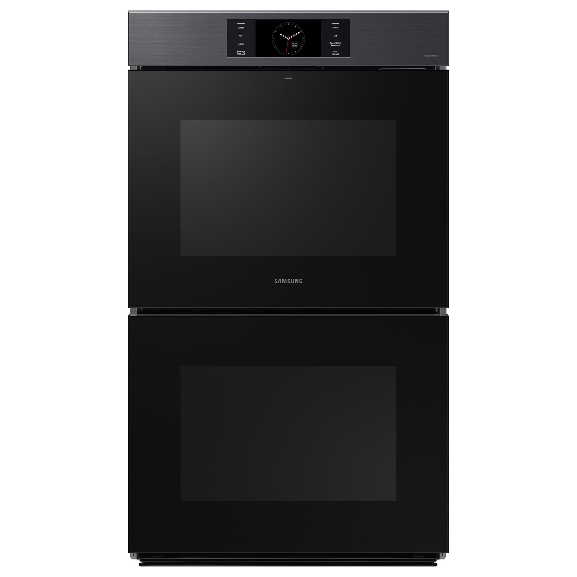 Samsung Bespoke Bespoke 30" Double Wall Oven with AI Pro Cooking Camera in Matte Black Steel