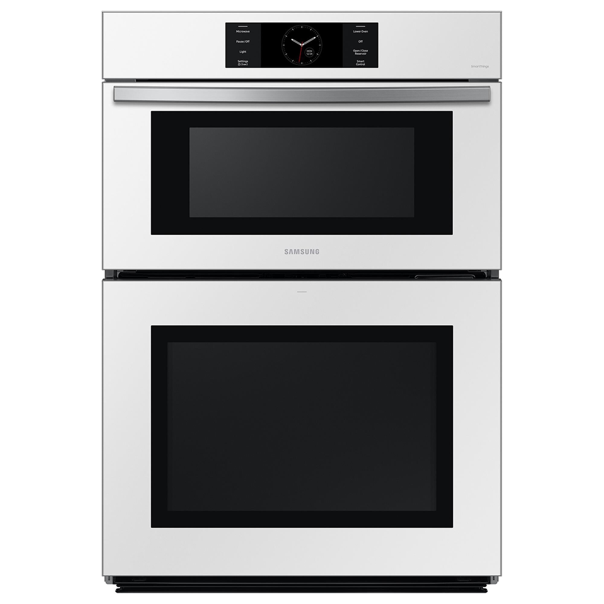Samsung 30" Microwave Combination Wall Oven with Flex Duo in White Glass, , large