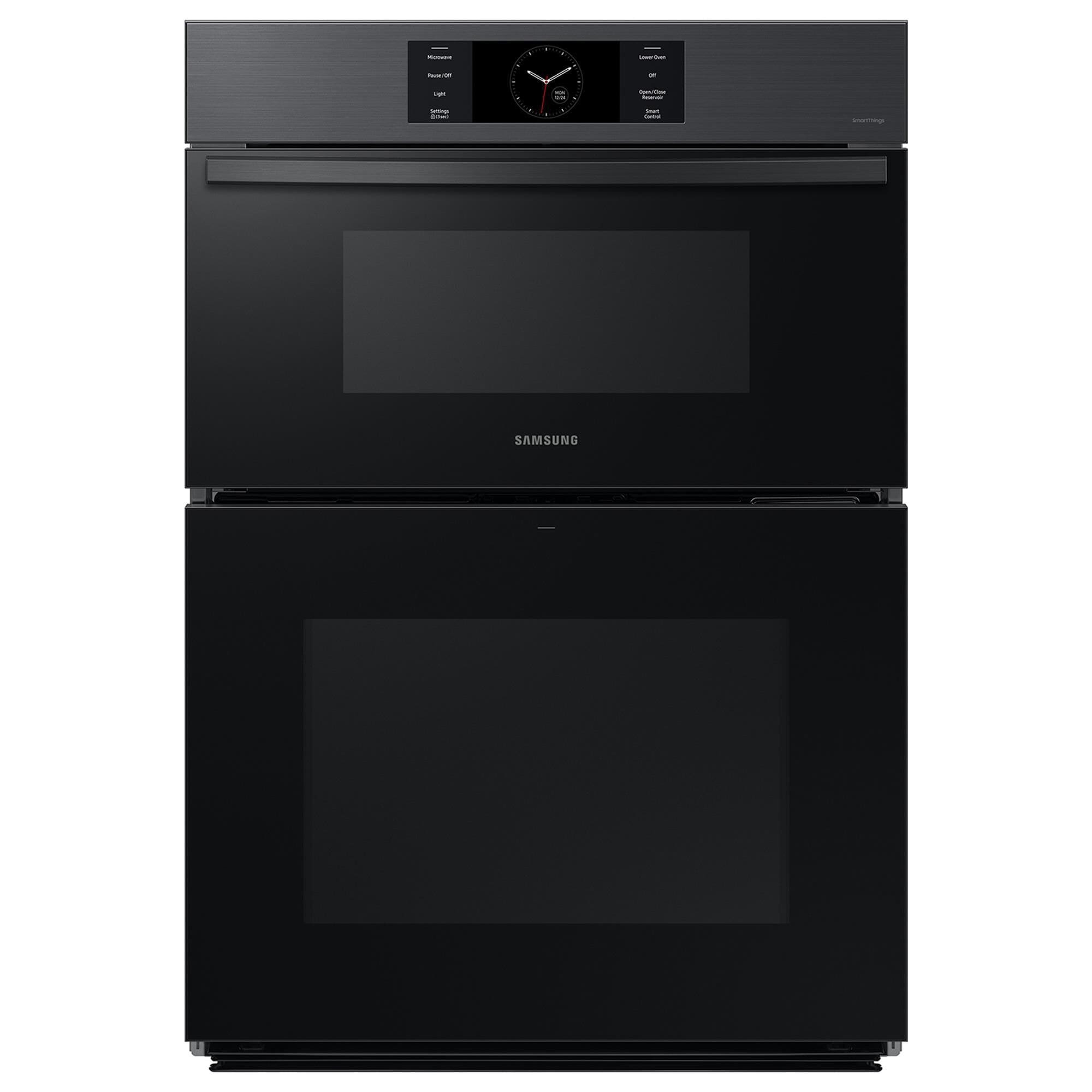 Samsung Bespoke 30" Microwave Combination Wall Oven with Flex Duo in Matte Black Steel
