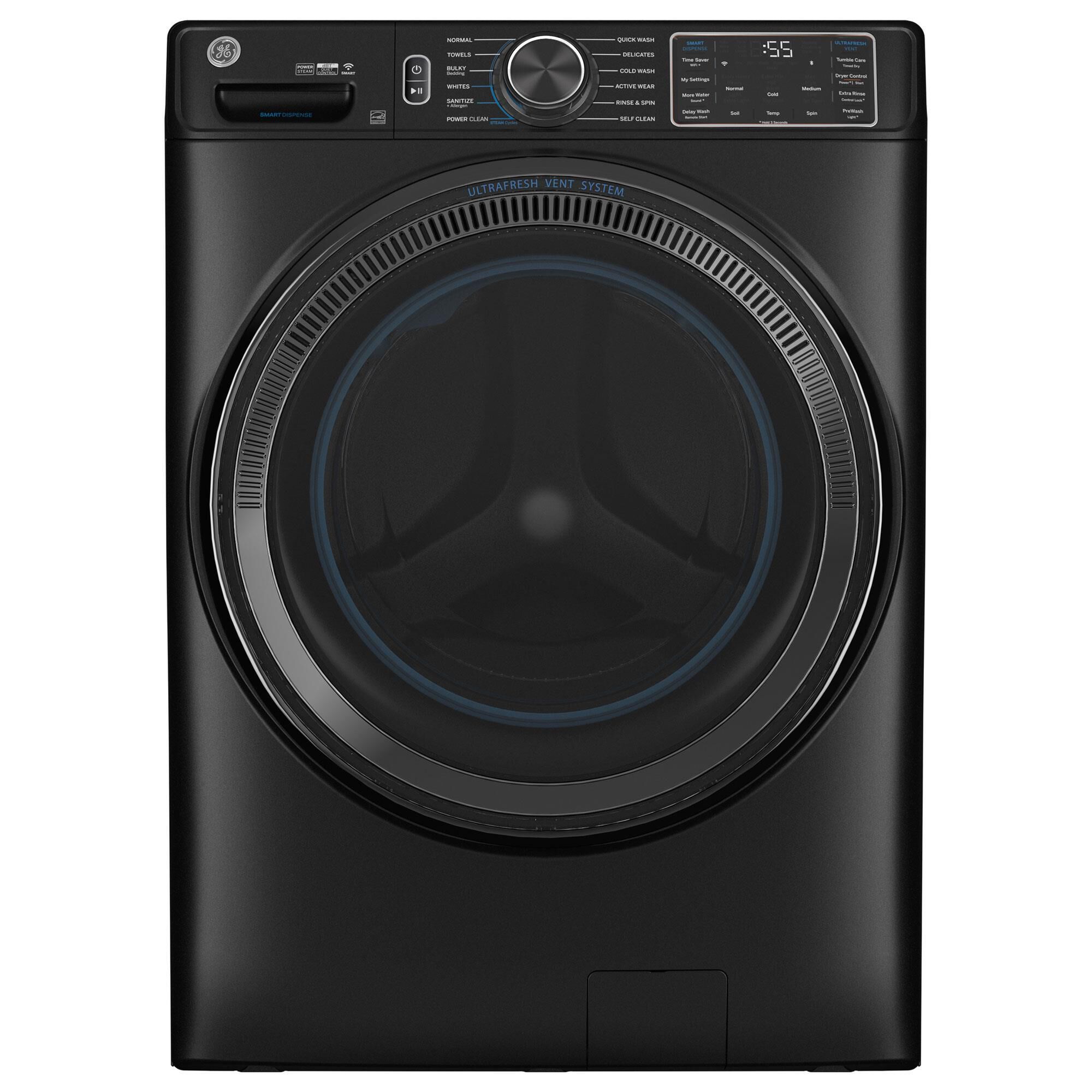 GE Appliances 5.0 Cu. Ft. Front Load Washer with Steam in Carbon Graphite, , large
