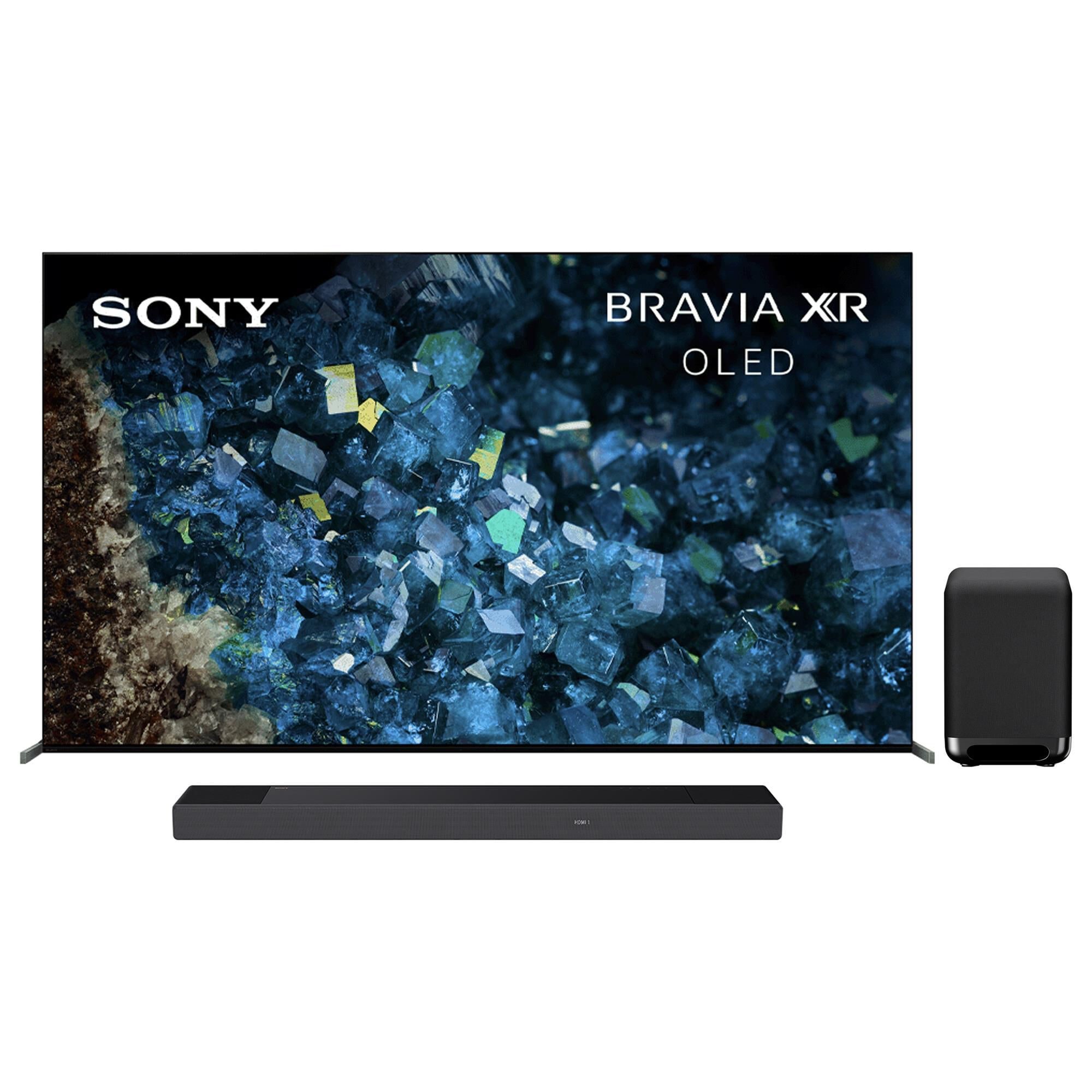 Sony 83" Class A80L 4K OLED UHD HDR - Smart TV with 7.1.2 Channels Dolby Atmos Soundbar and Wireless Subwoofer in Black, , large
