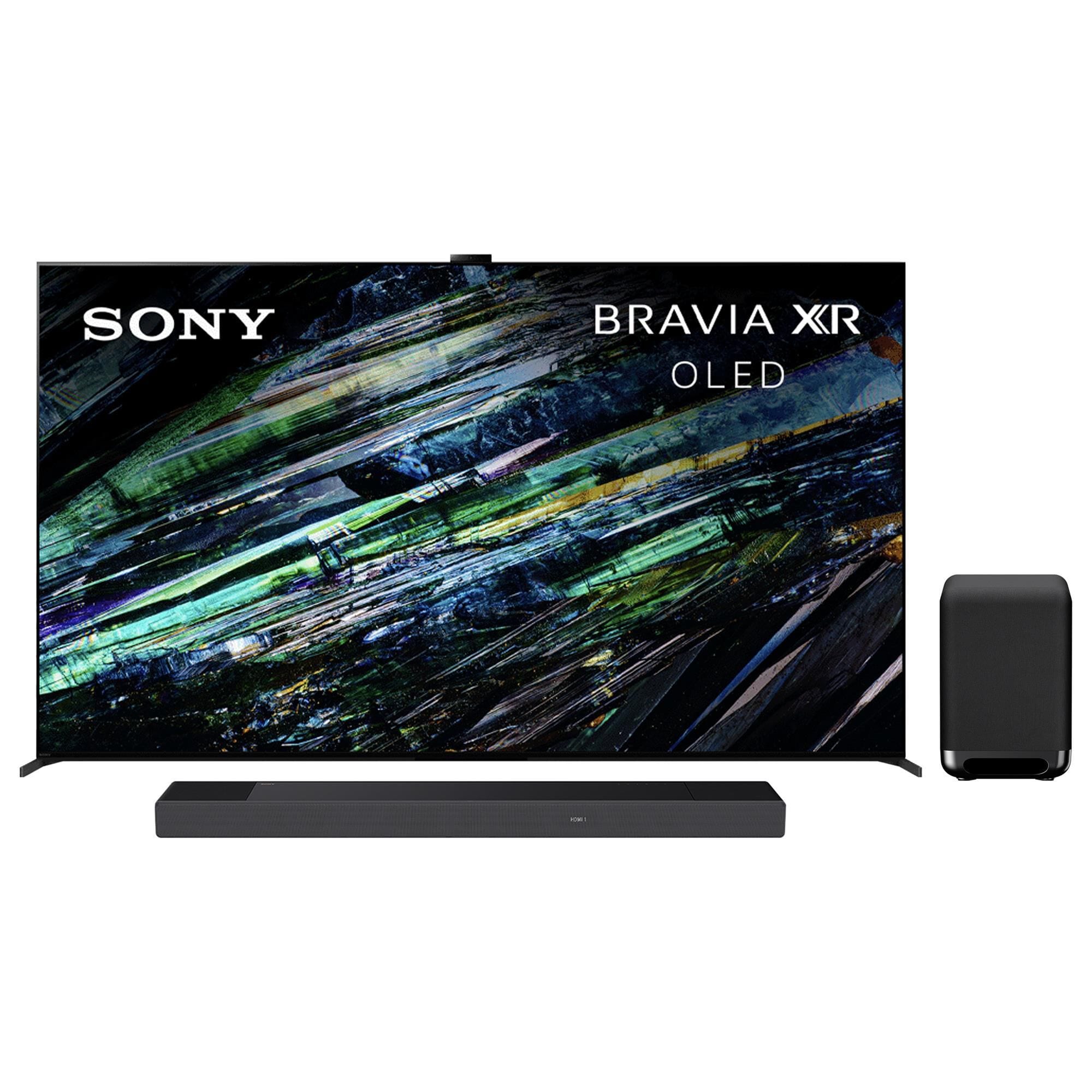 Sony 65" Class A95 4K OLED HDR - Smart TV with 7.1.2 Channels Dolby Atmos Soundbar and Wireless Subwoofer in Black, , large