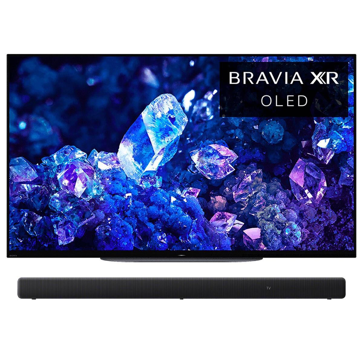 Sony 42" 4K HDR OLED TV with Google Smart TV with 3.1 Channels Dolby Atmos Soundbar in Black, , large