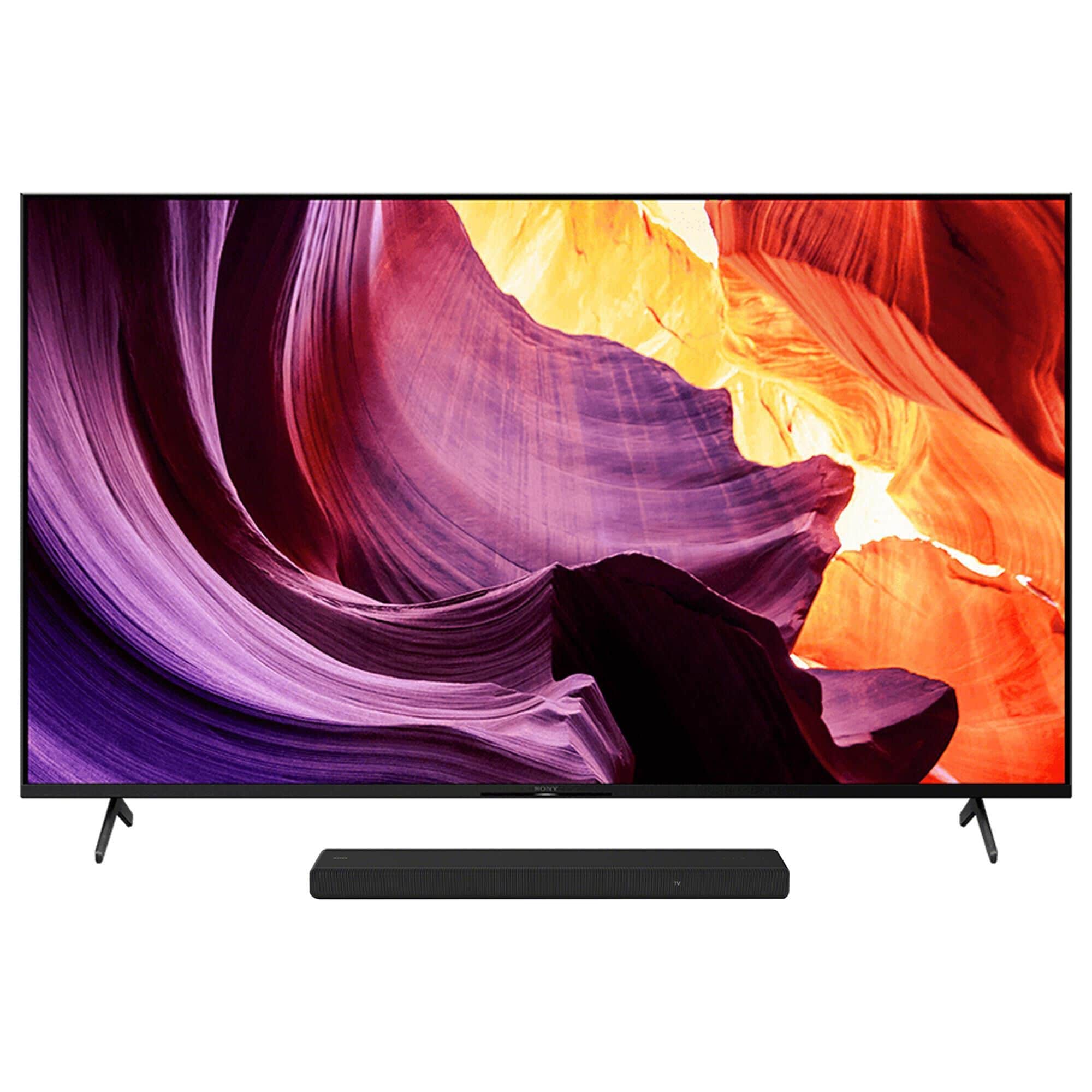 Sony 75" Class X80K 4K LED UHD HDR - Smart TV with 3.1 Channels Dolby Atmos Soundbar in Black, , large