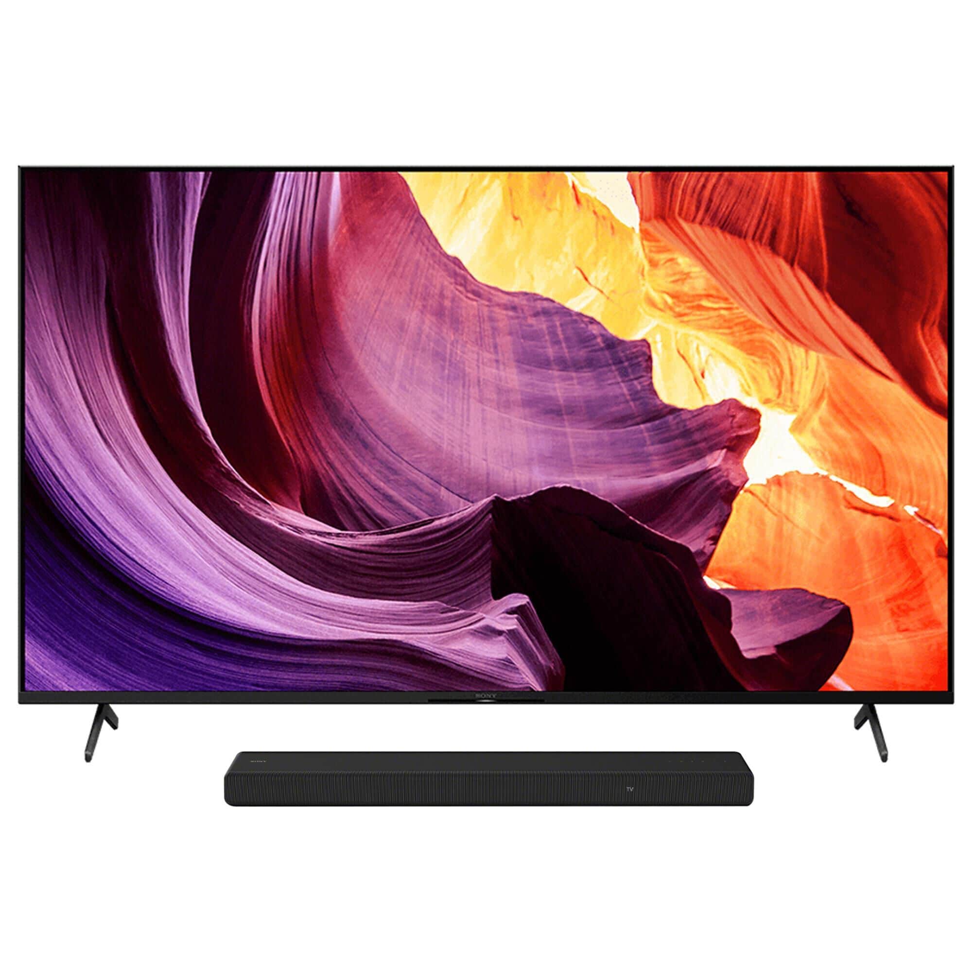 Sony 65" Class X80K 4K LED UHD HDR - Smart TV with 3.1 Channels Dolby Atmos Soundbar in Black, , large