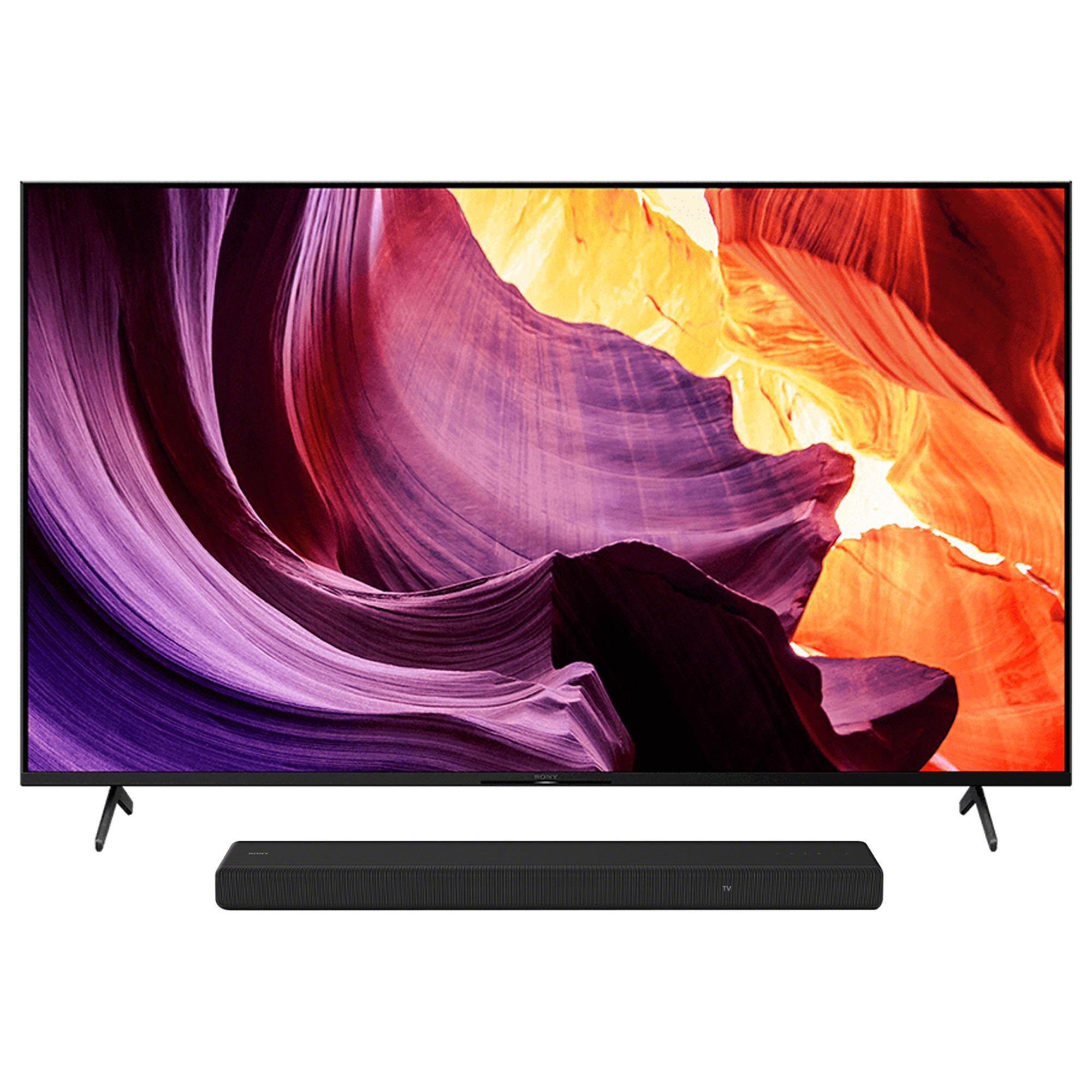 Sony 55" Class X80K 4K LED UHD HDR - Smart TV with 3.1 Channels Dolby Atmos Soundbar in Black, , large