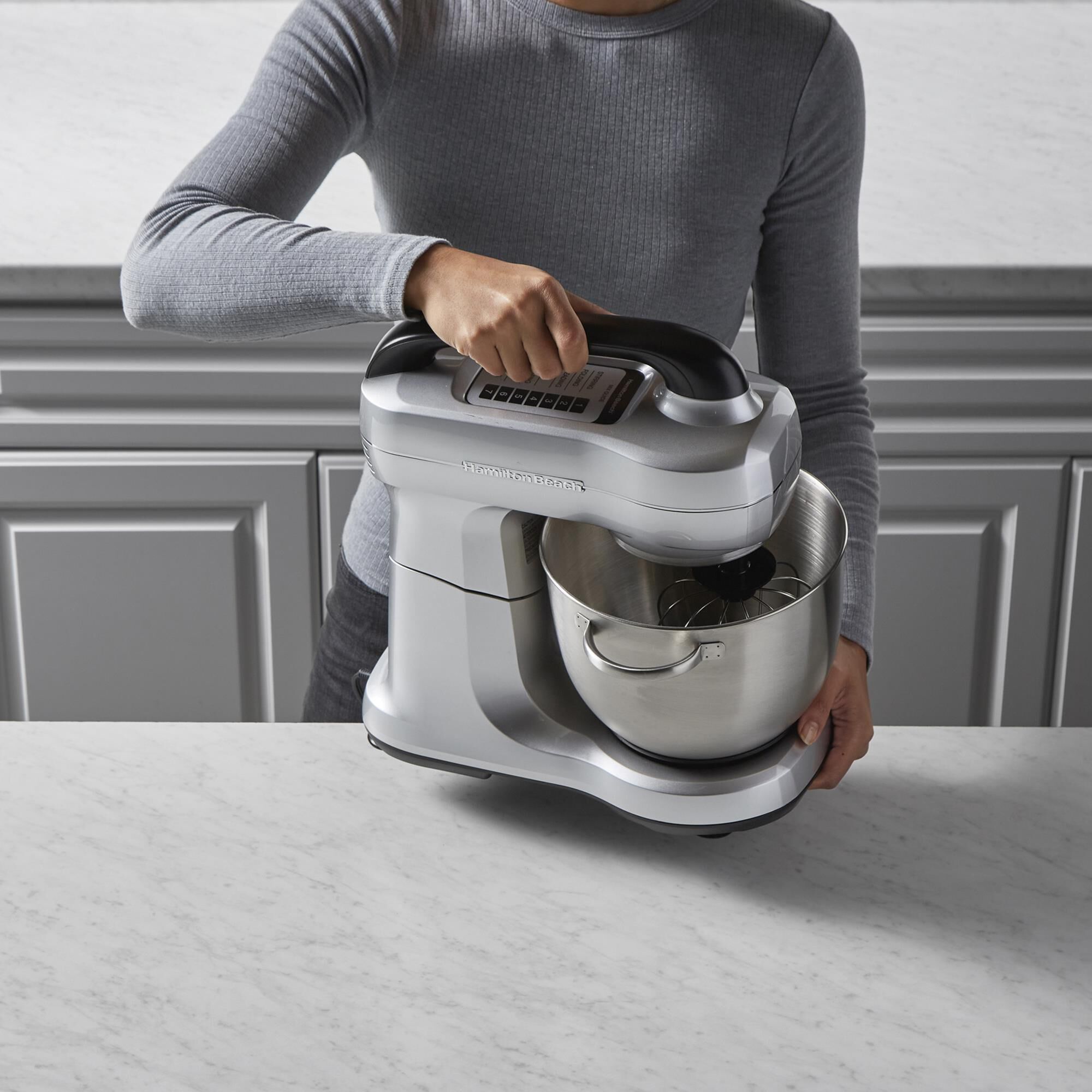 Hamilton Beach 7 Speed 4qt Stand Mixer Silver, , large