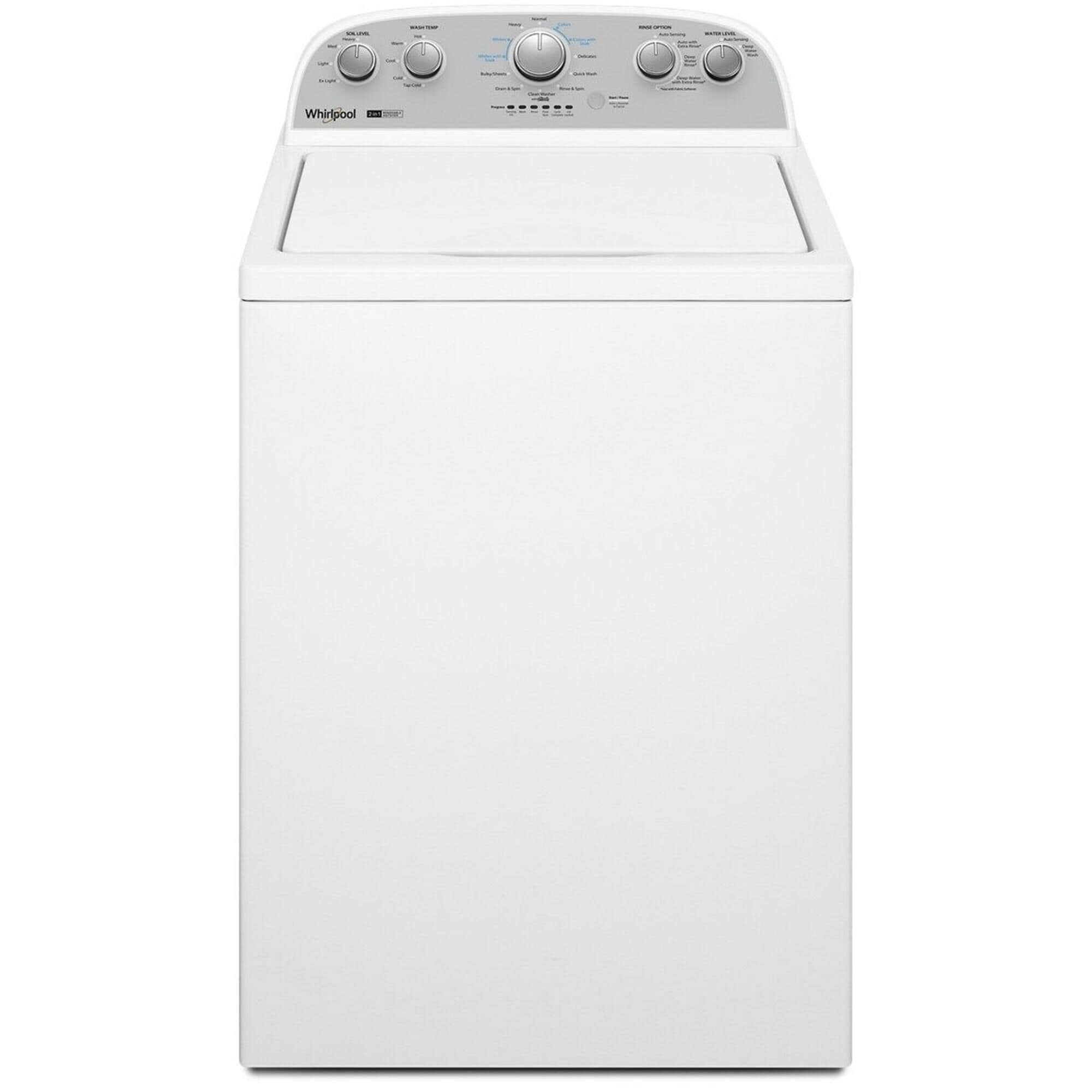 Whirlpool 3.9 Cu. Ft. Top Load Washer with Removable Agitator in White, , large