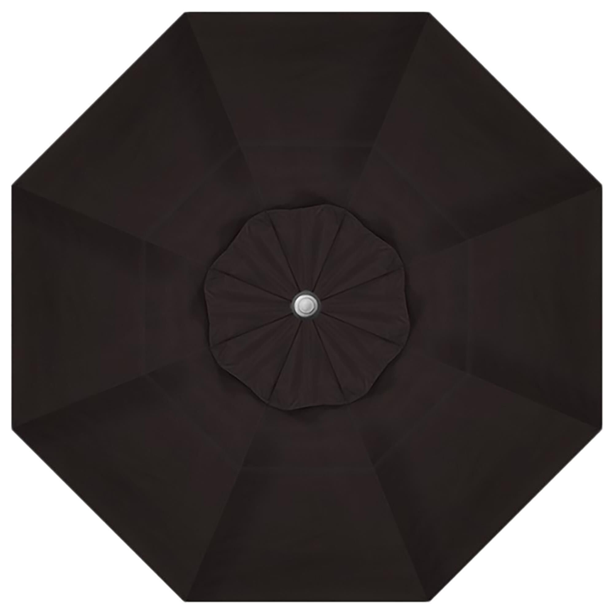 Garden Party 11" Black Cantilever Umbrella in Anthracite Frame without Base, , large