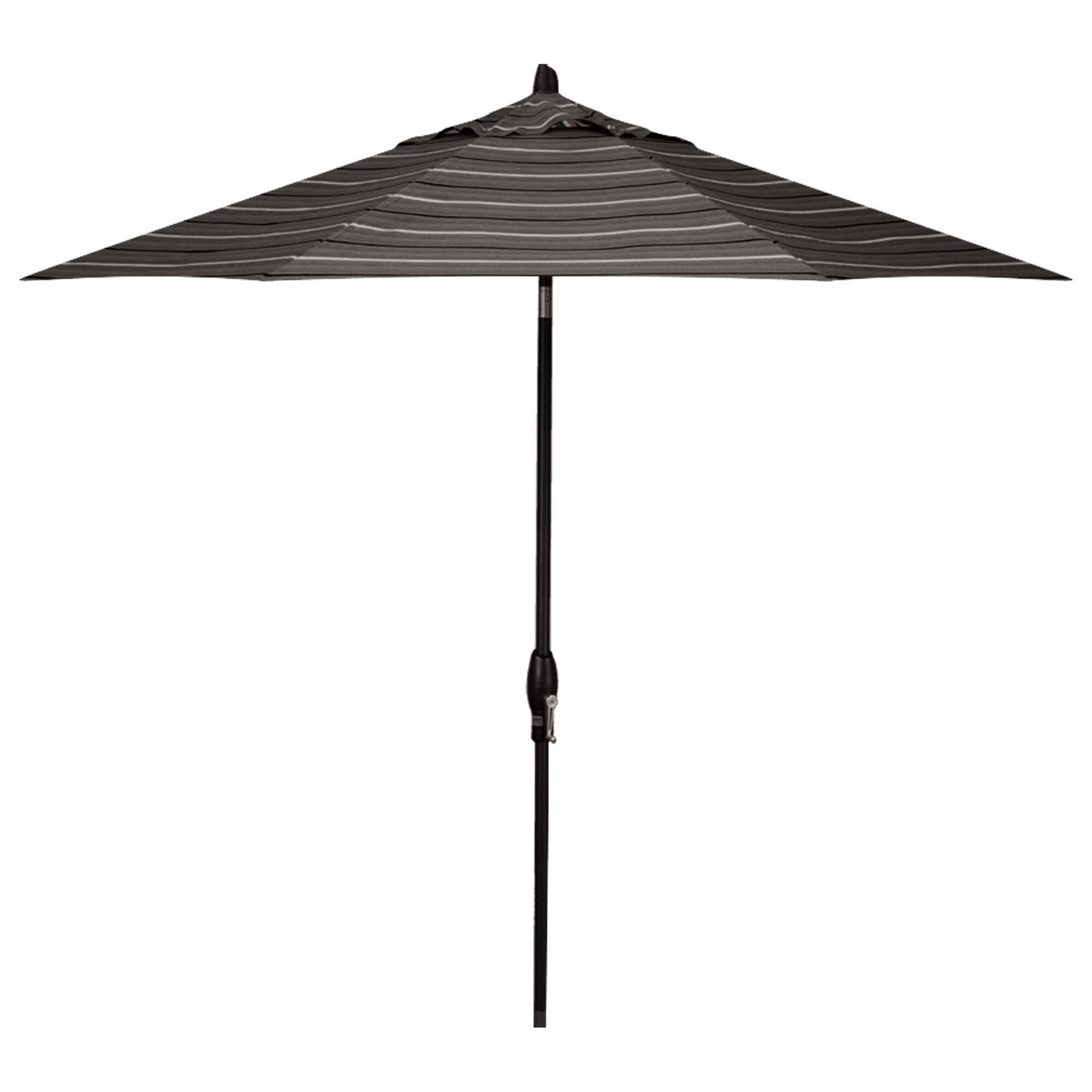 Garden Party 9" Harper Steel Stripe Auto Tilt Umbrella without Base, , large