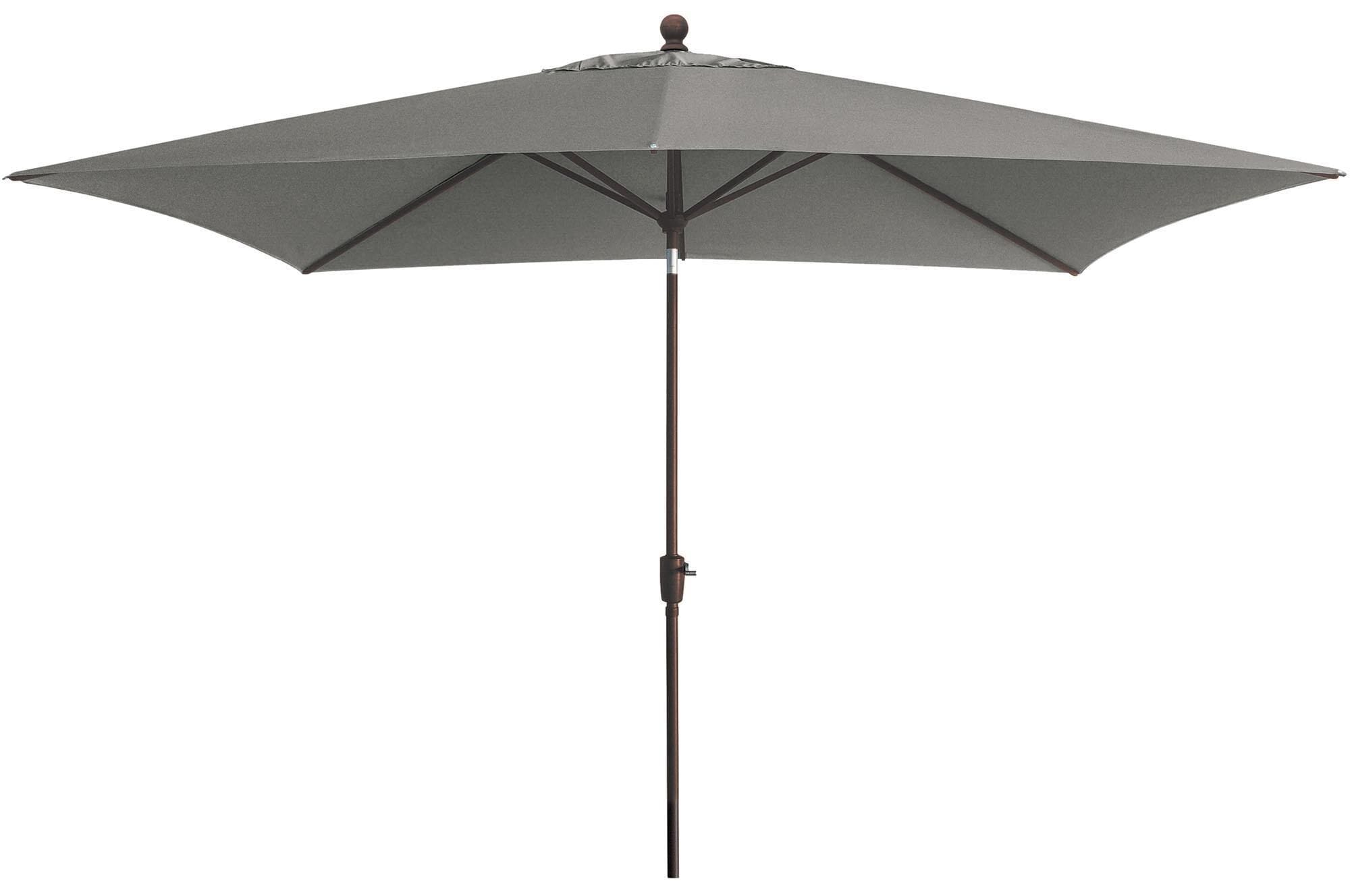Garden Party 6.5" x 10" Boulder Market Umbrella in Bronze Frame without Base, , large
