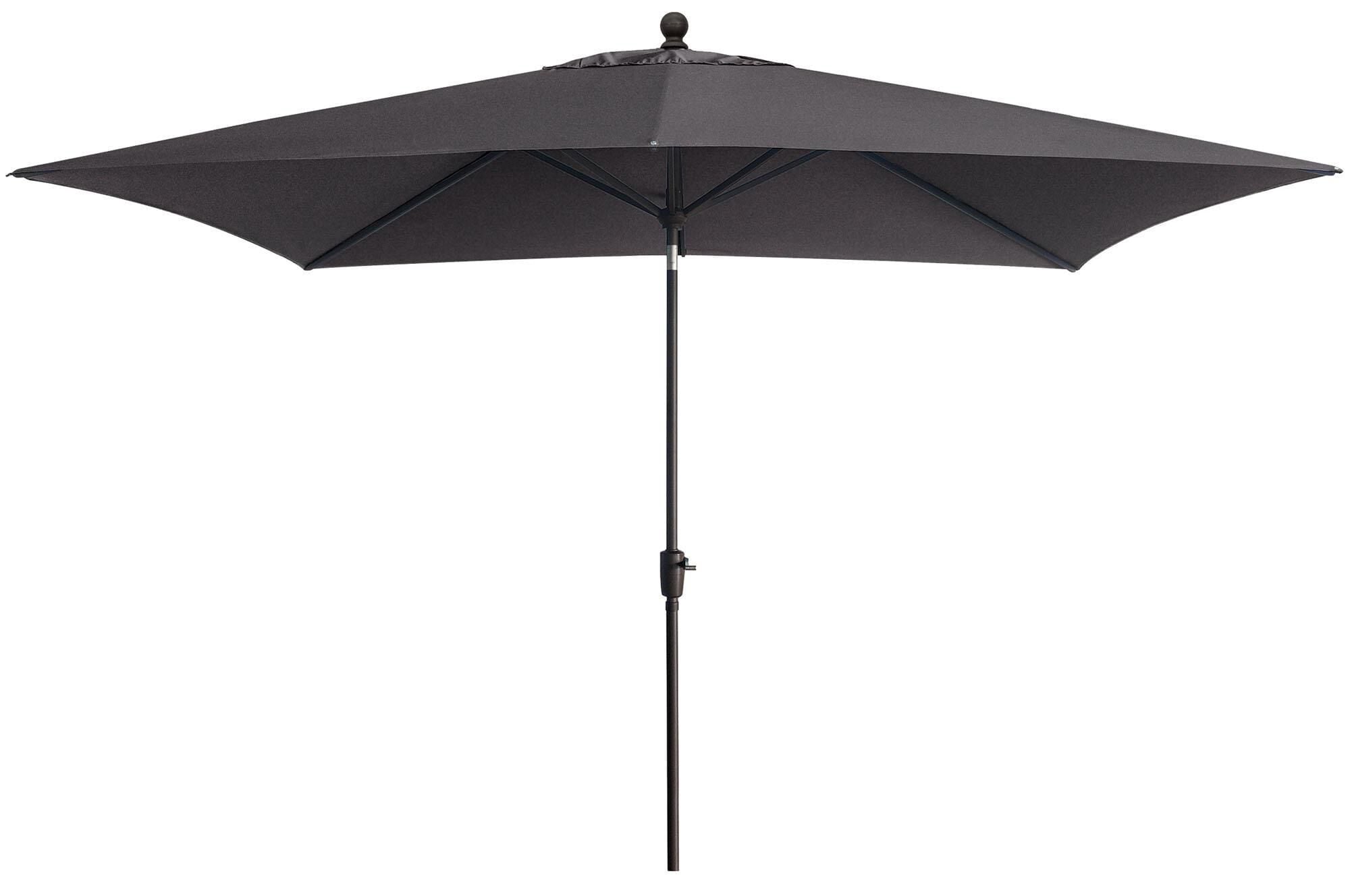 Garden Party 6.5" x 10" Carbon Market Umbrella in Black Frame without Base, , large