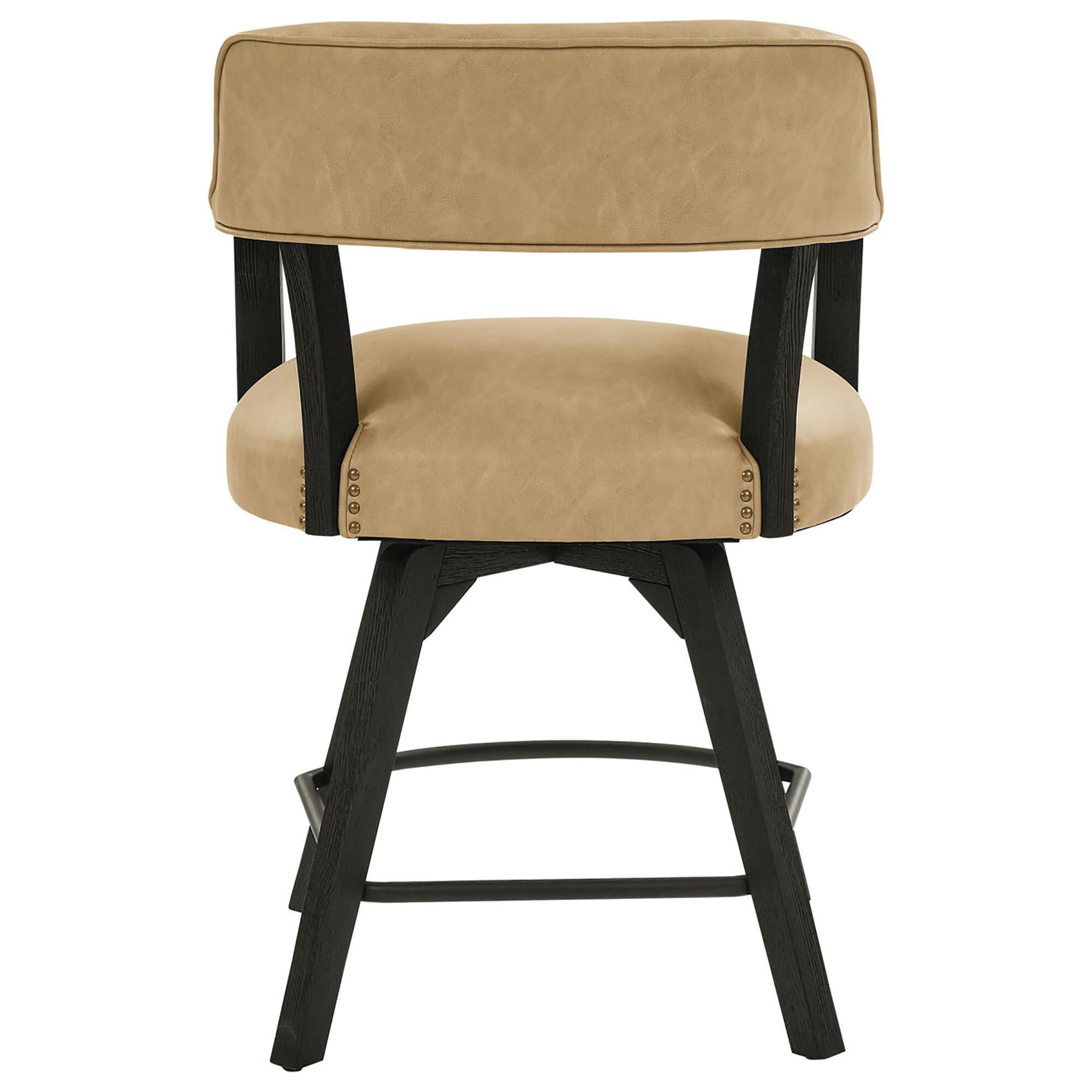 Steve Silver Rylie 24-inch Game Counter Captains Stool in Black, , large