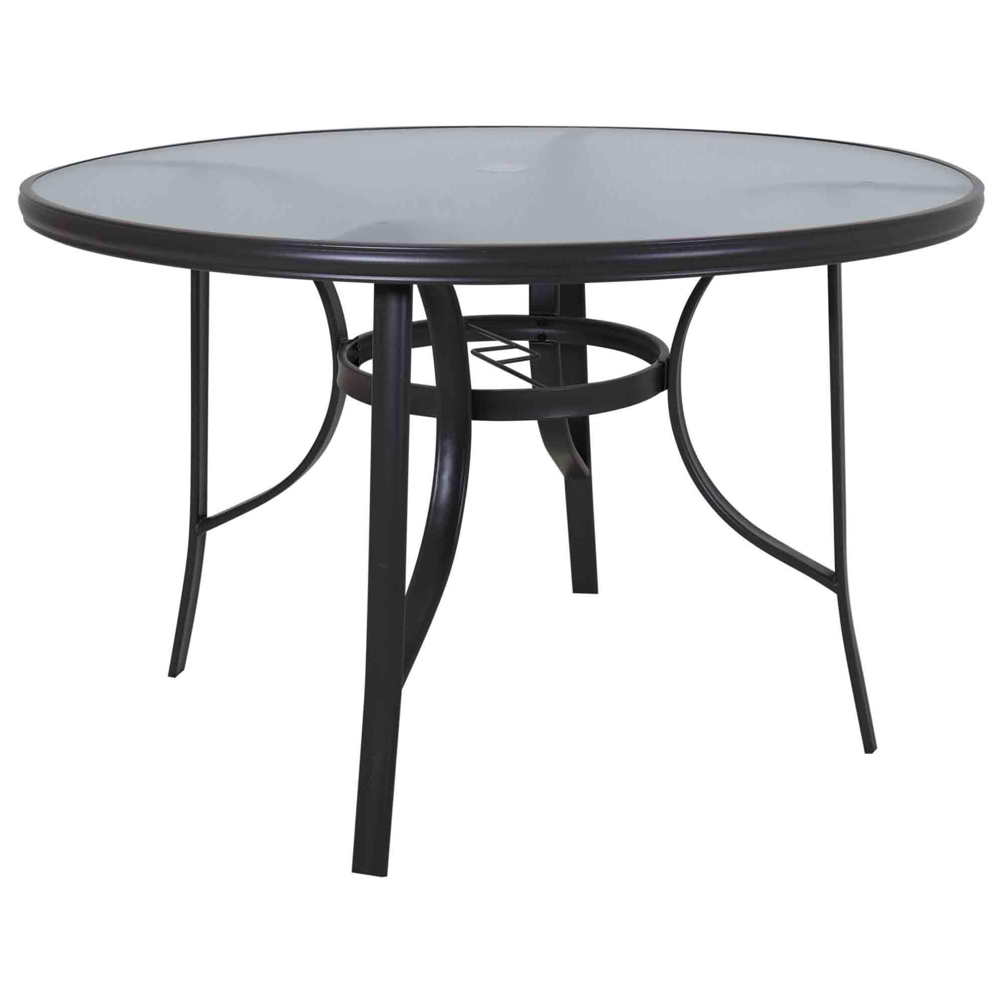 Redline Creation Inc. 45in Round Table in Matte Black, , large