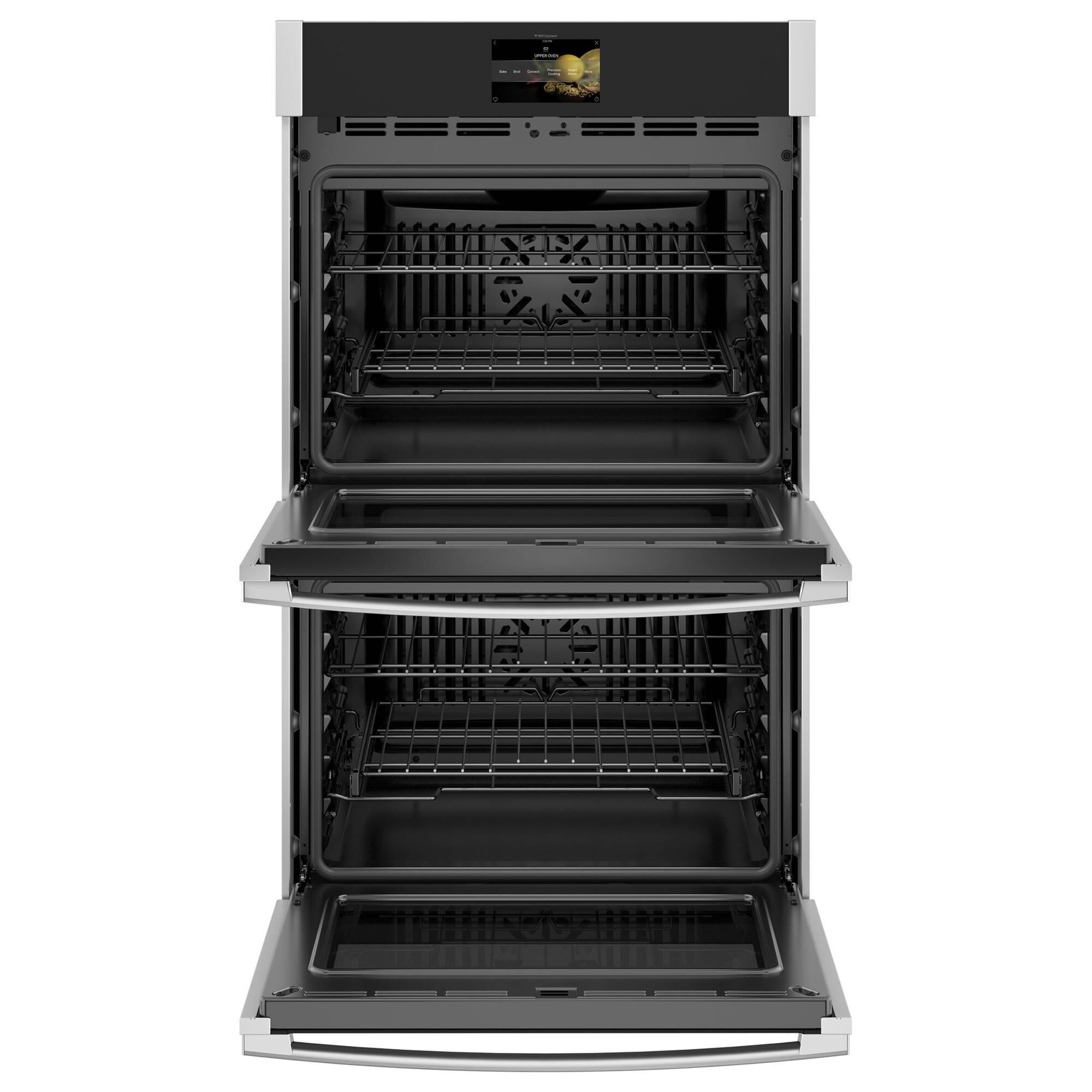 GE Profile 2-Piece Kitchen Package with Stainless Steel 30" Smart Built-In Convection Double Wall Oven and Black 36" Induction Cooktop, , large