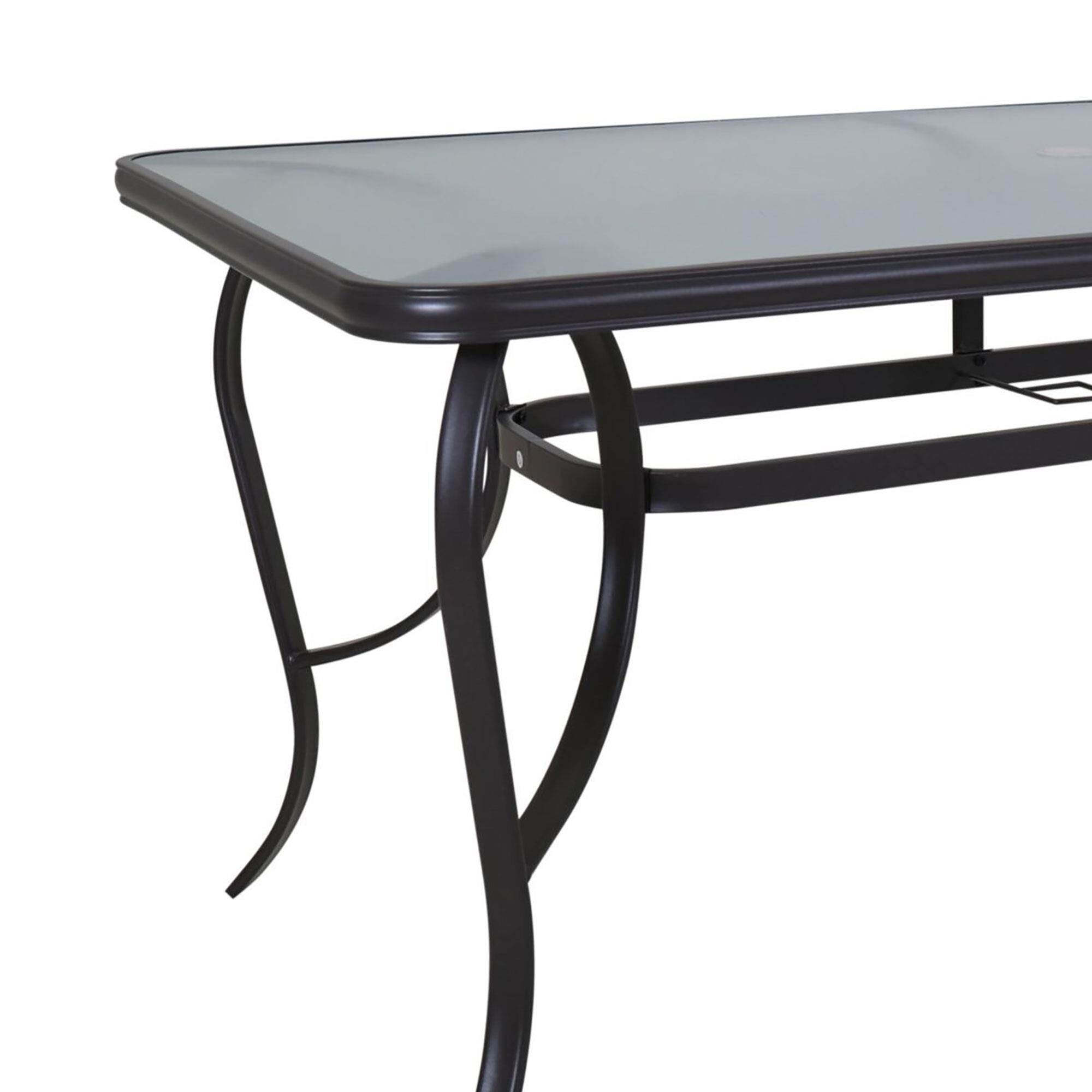 Redline Creation Inc. 7-Piece Rectangular Dining Set in Black, , large
