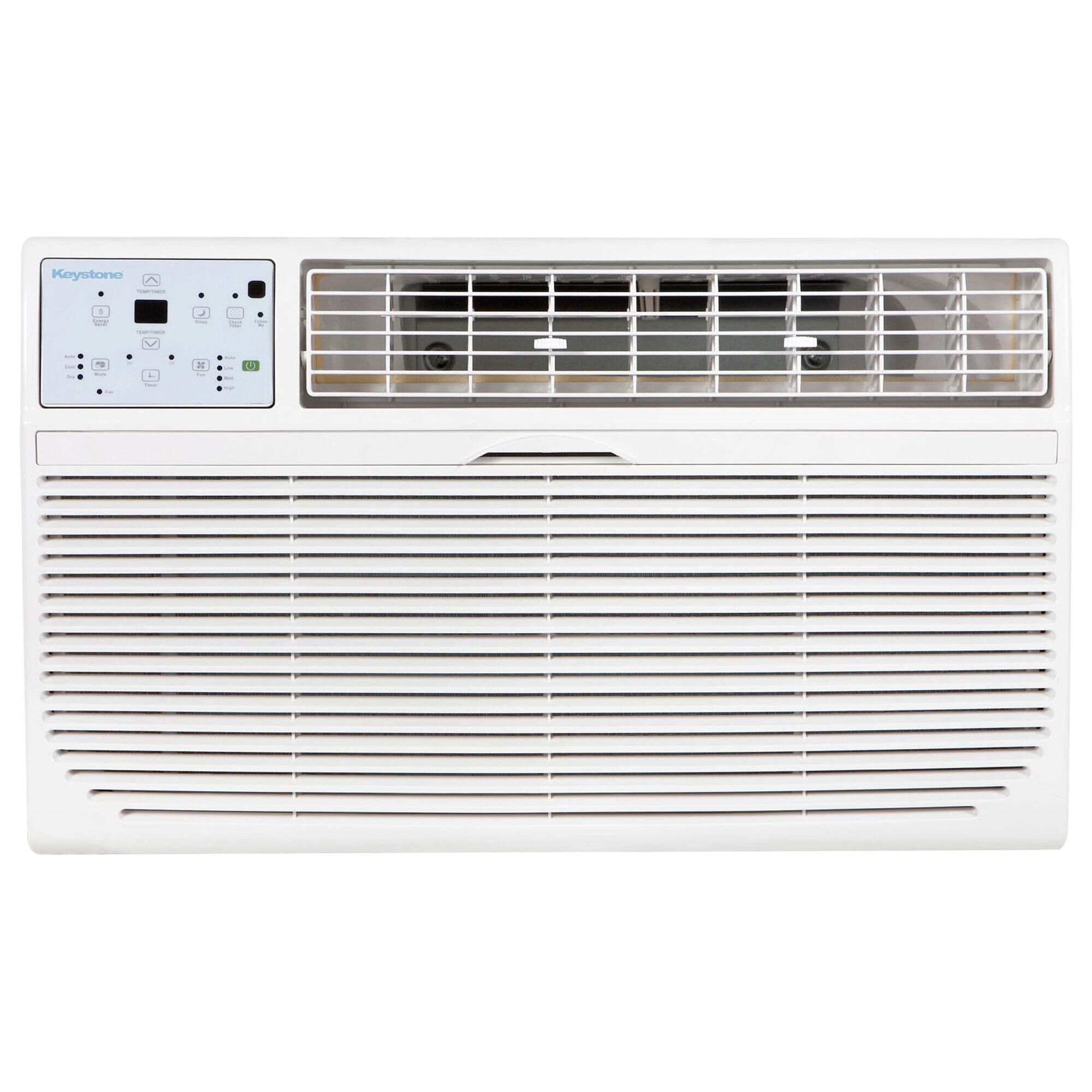 Keystone 10,000 BTU 230V Through-the-Wall Air Conditioner with 10,600 BTU Supplemental Heat Capability, , large