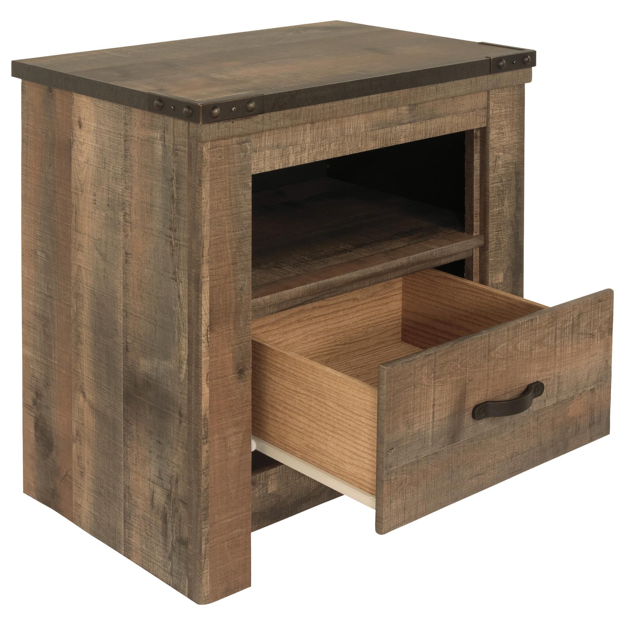 Signature Design by Ashley Trinell 4-Piece Twin Bedroom Set in Brown, , large