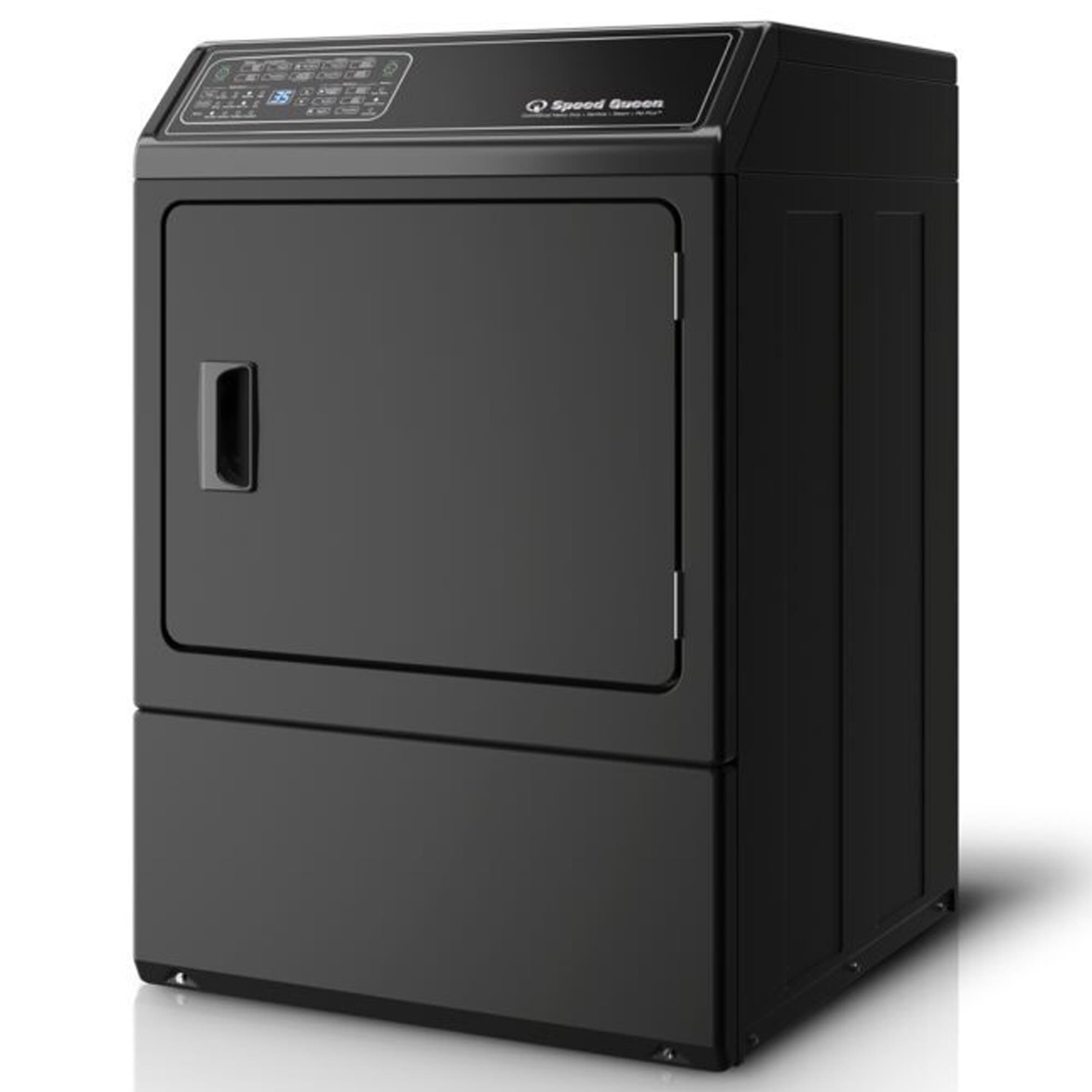 Speed Queen 3.5 Cu. Ft. Right-Hinged Front Load Washer and 7.0 Cu. Ft. Gas Dryer Laundry Pair in Matte Black, , large