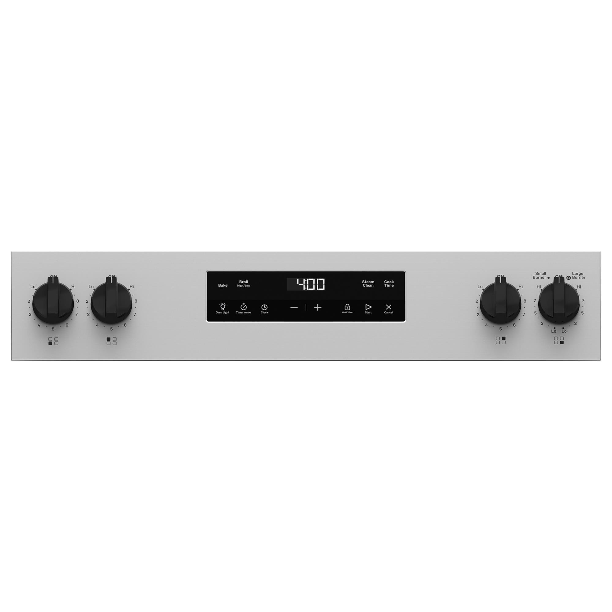 GE Appliances 30" Freestanding Electric Range with Steam Clean in Stainless Steel, , large