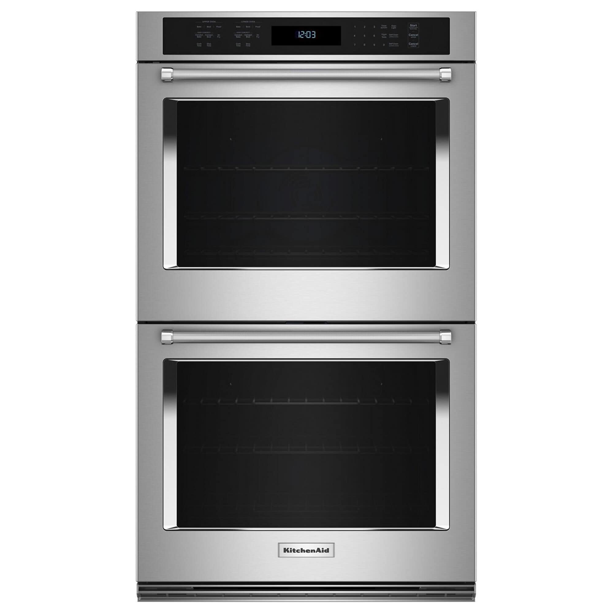 KitchenAid 30" Double Electric Wall Oven with Air Fry Mode in Stainless Steel, , large