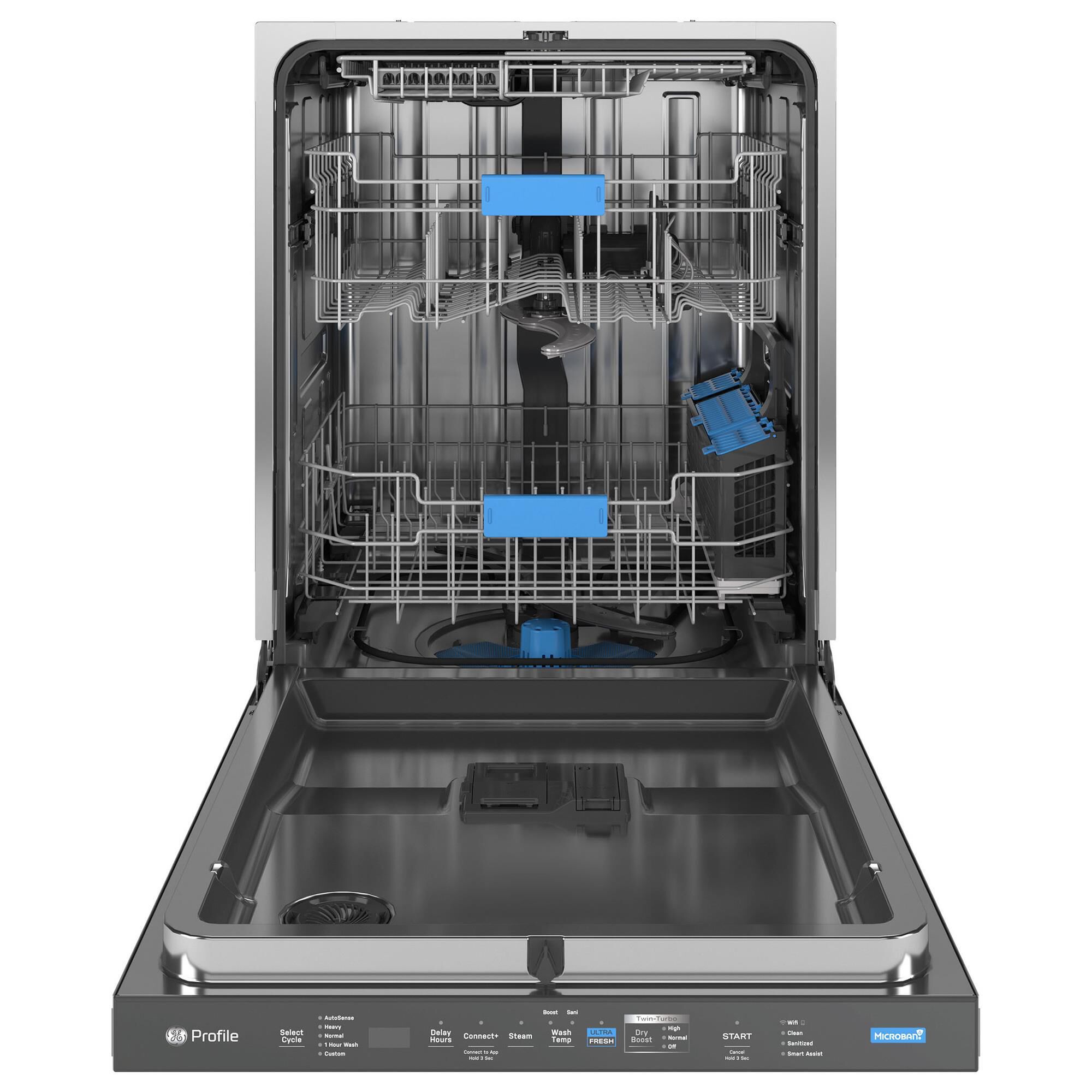 GE Profile 24" Smart Built-In Dishwasher with 39 dBA in Fingerprint Resistant Stainless, , large