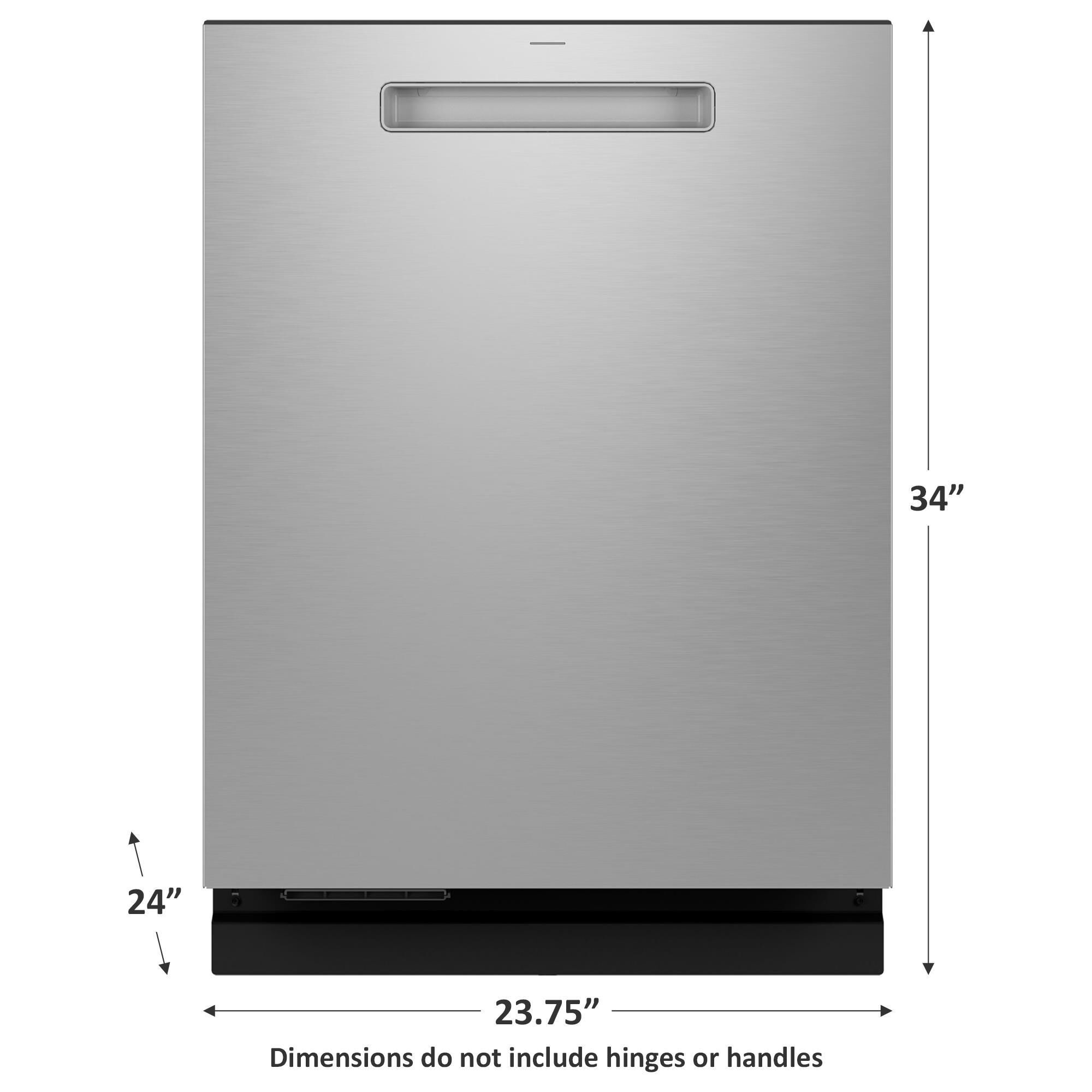GE Profile 24" Smart Built-In Dishwasher with 39 dBA in Fingerprint Resistant Stainless, , large