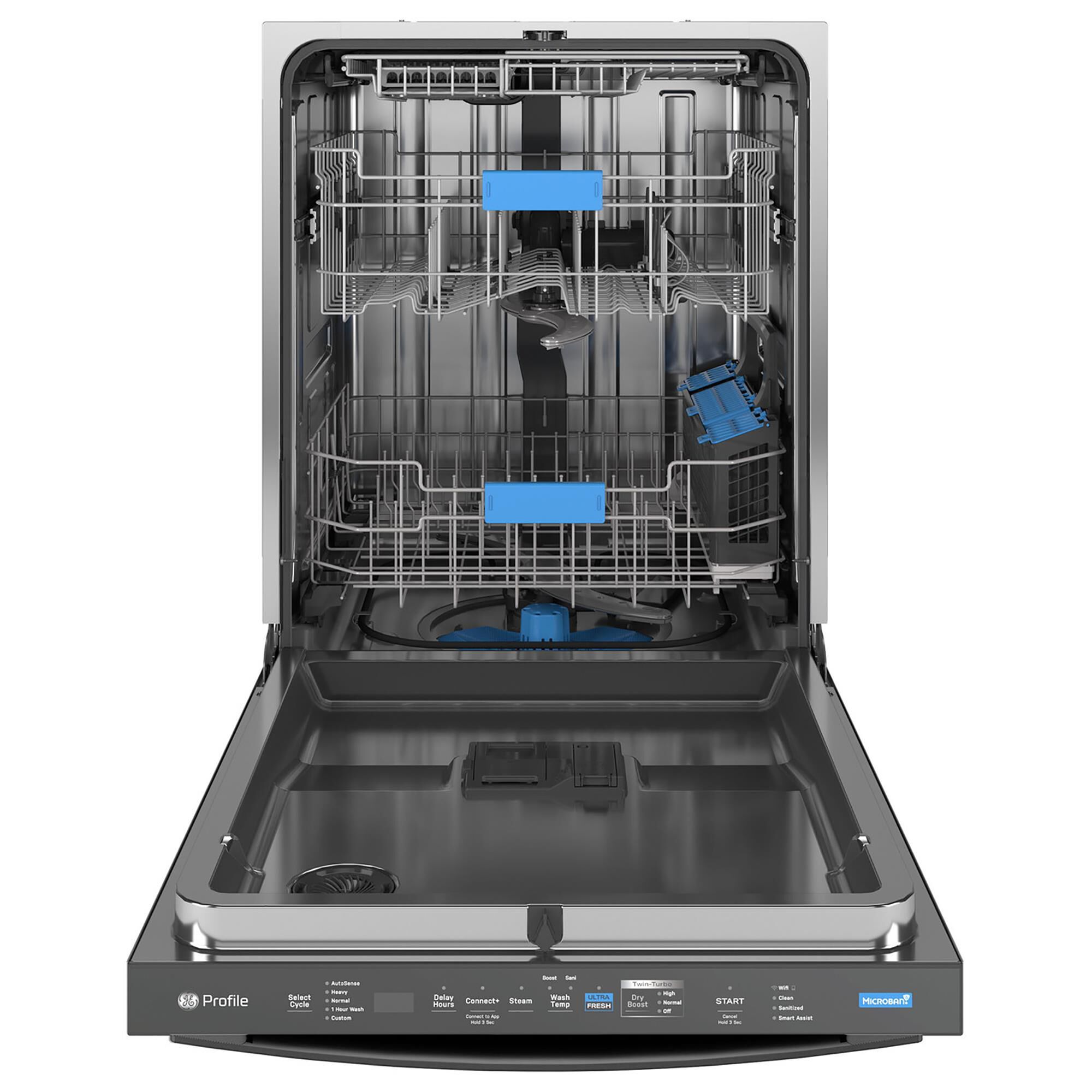GE Profile 24" Built-In Dishwasher with 39 dBA in Fingerprint Resistant Black Stainless, , large