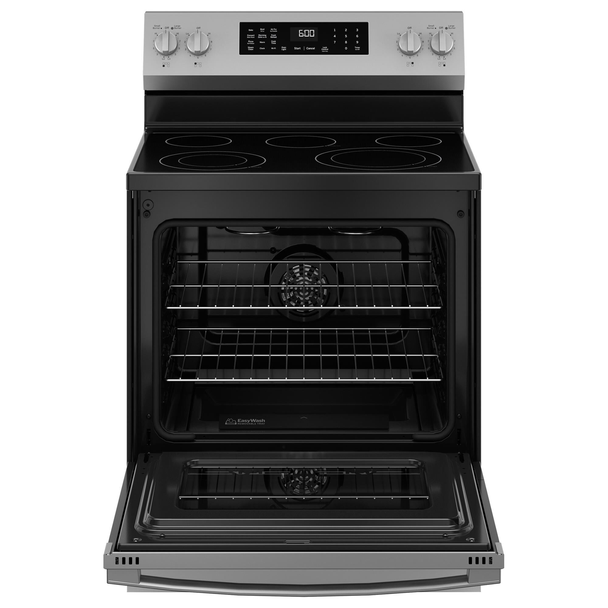 GE Appliances 30" Free-Standing Electric Range with Convection in Stainless Steel, , large