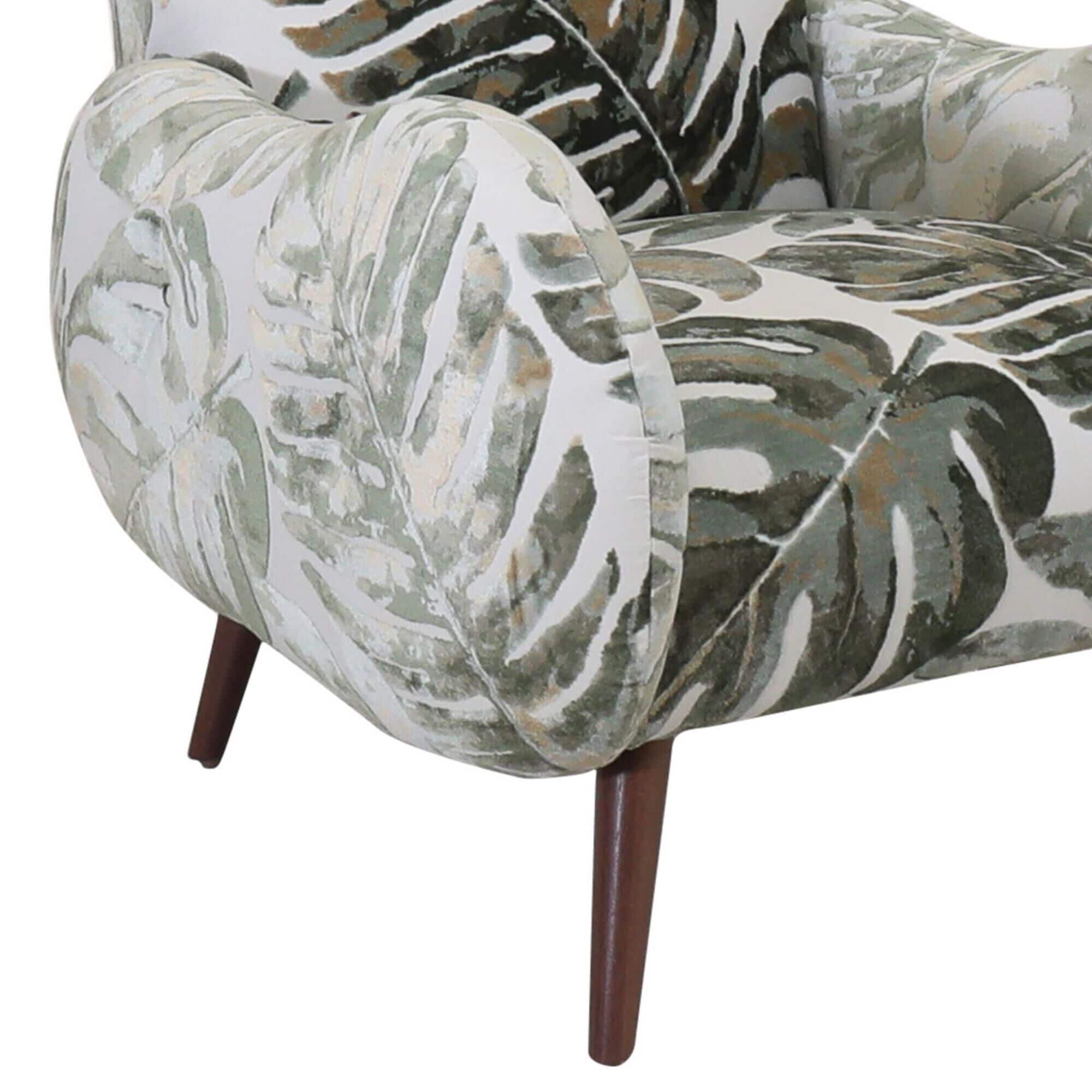 Jonathan Louis Dax Accent Chair in Tika Jade Velvet, , large