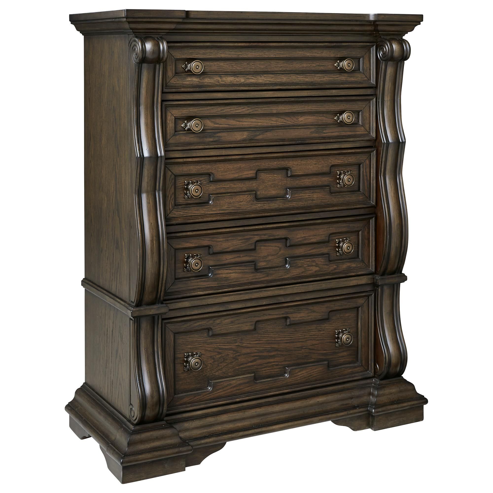 Millenium Maylee 5-Piece King Bedroom Set in Brown, , large