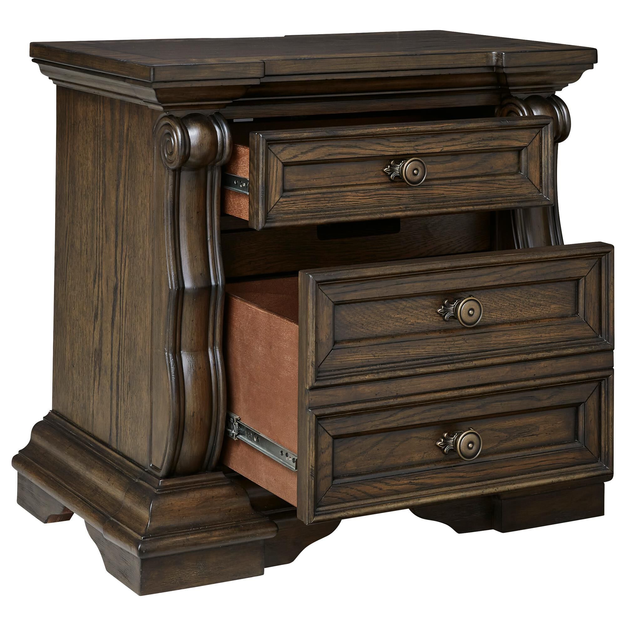 Millenium Maylee 5-Piece King Bedroom Set in Brown, , large