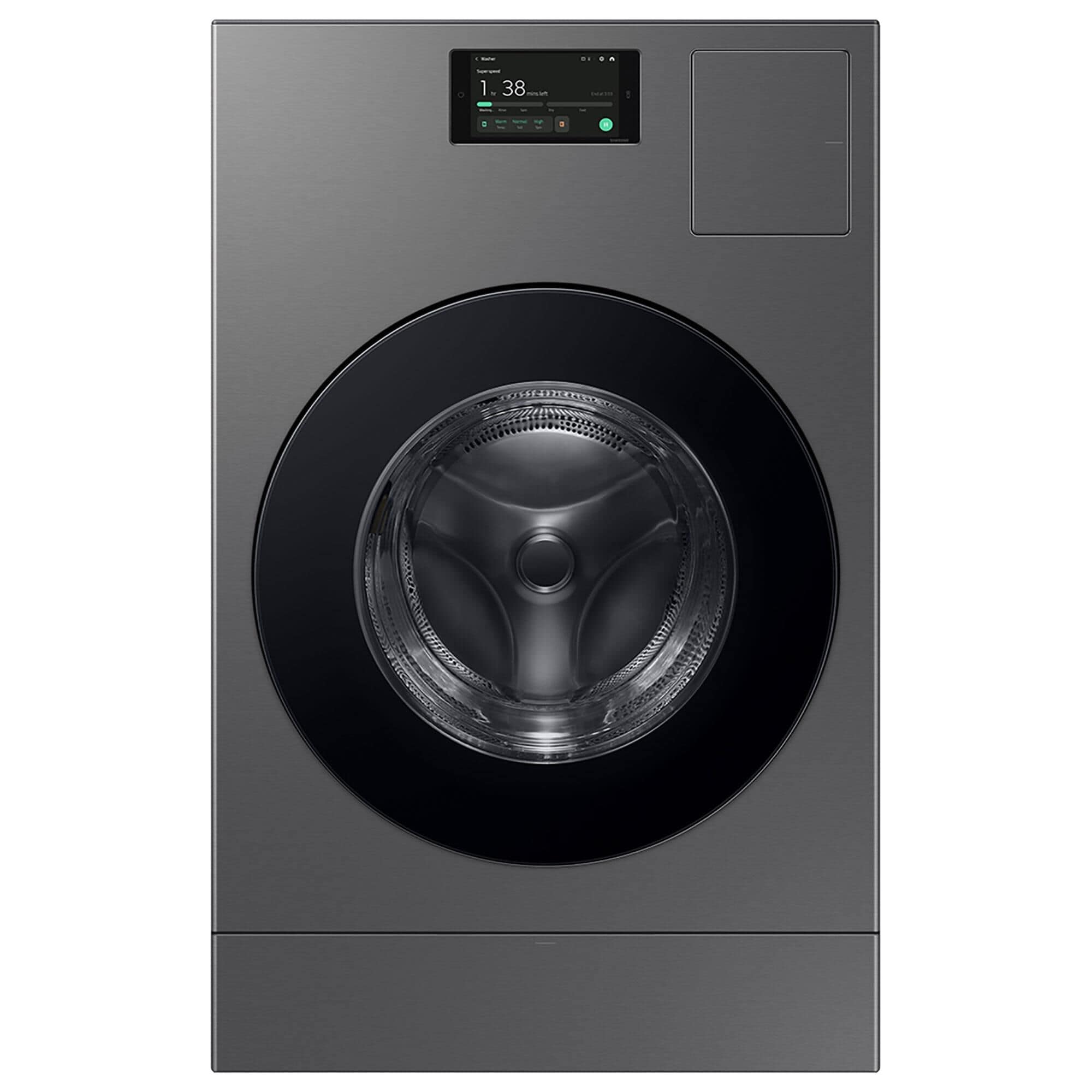 Samsung Bespoke 5.3 Cu. Ft. Front Load Smart Combo Washer/Dryer in Dark Steel, , large