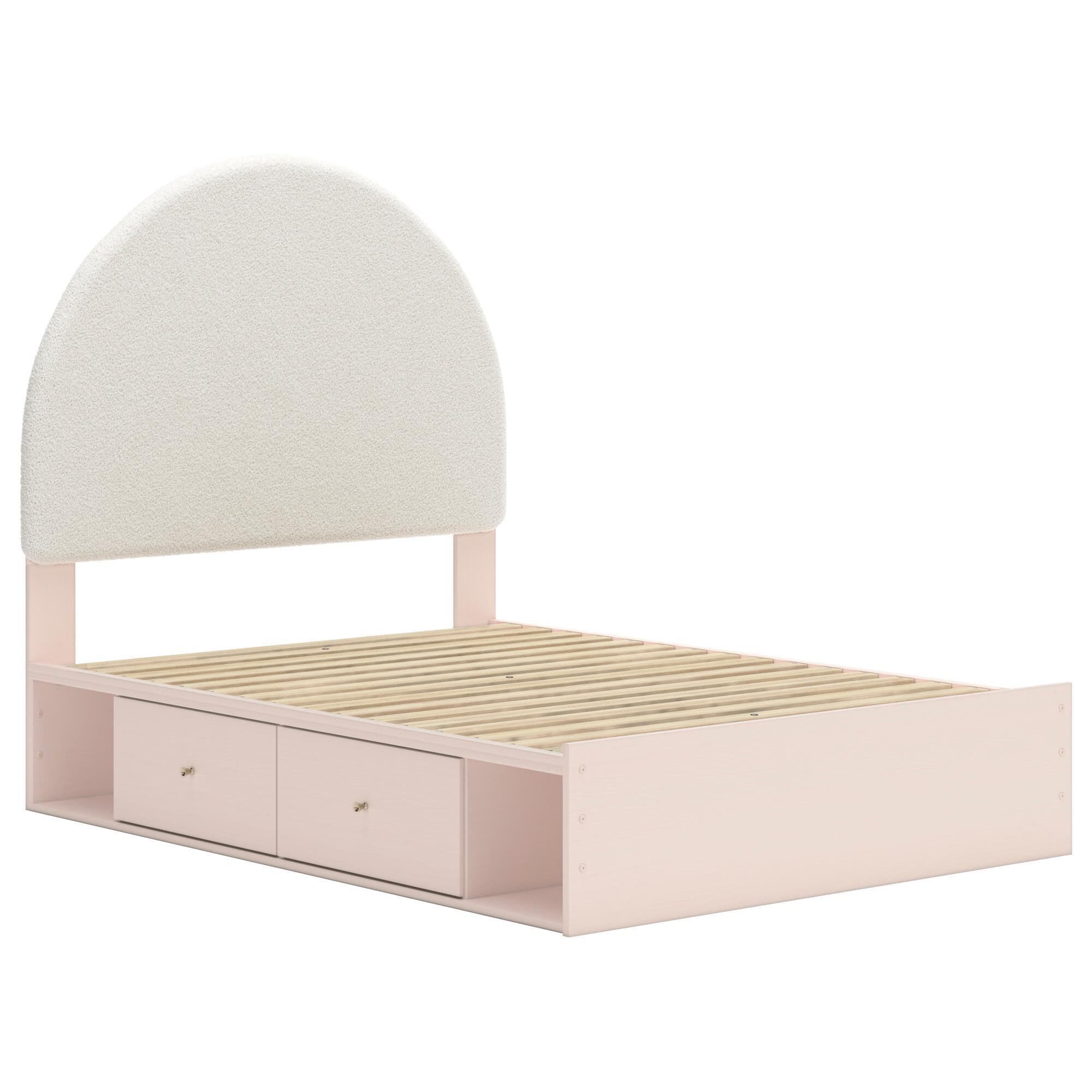 Signature Design by Ashley Wistenpine Full Upholstered Panel Bed with 2 Storage Units, , large