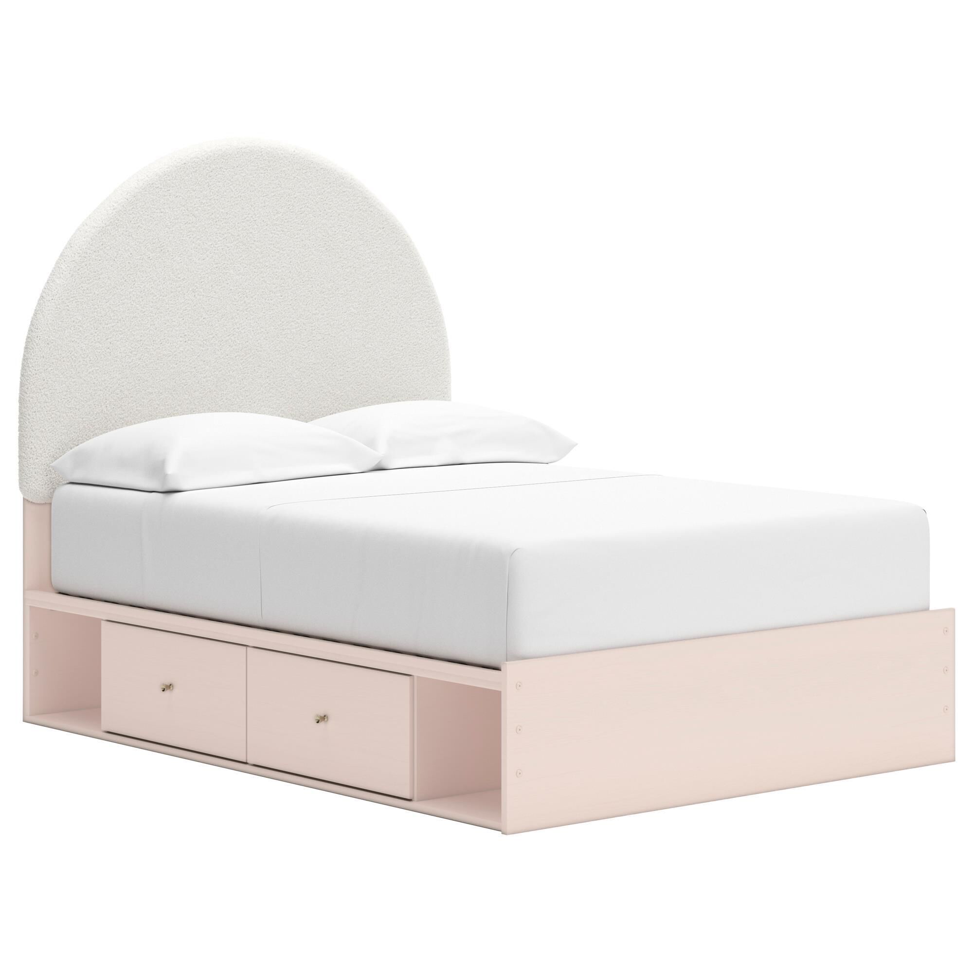 Signature Design by Ashley Wistenpine Full Upholstered Panel Bed with 2 Storage Units, , large