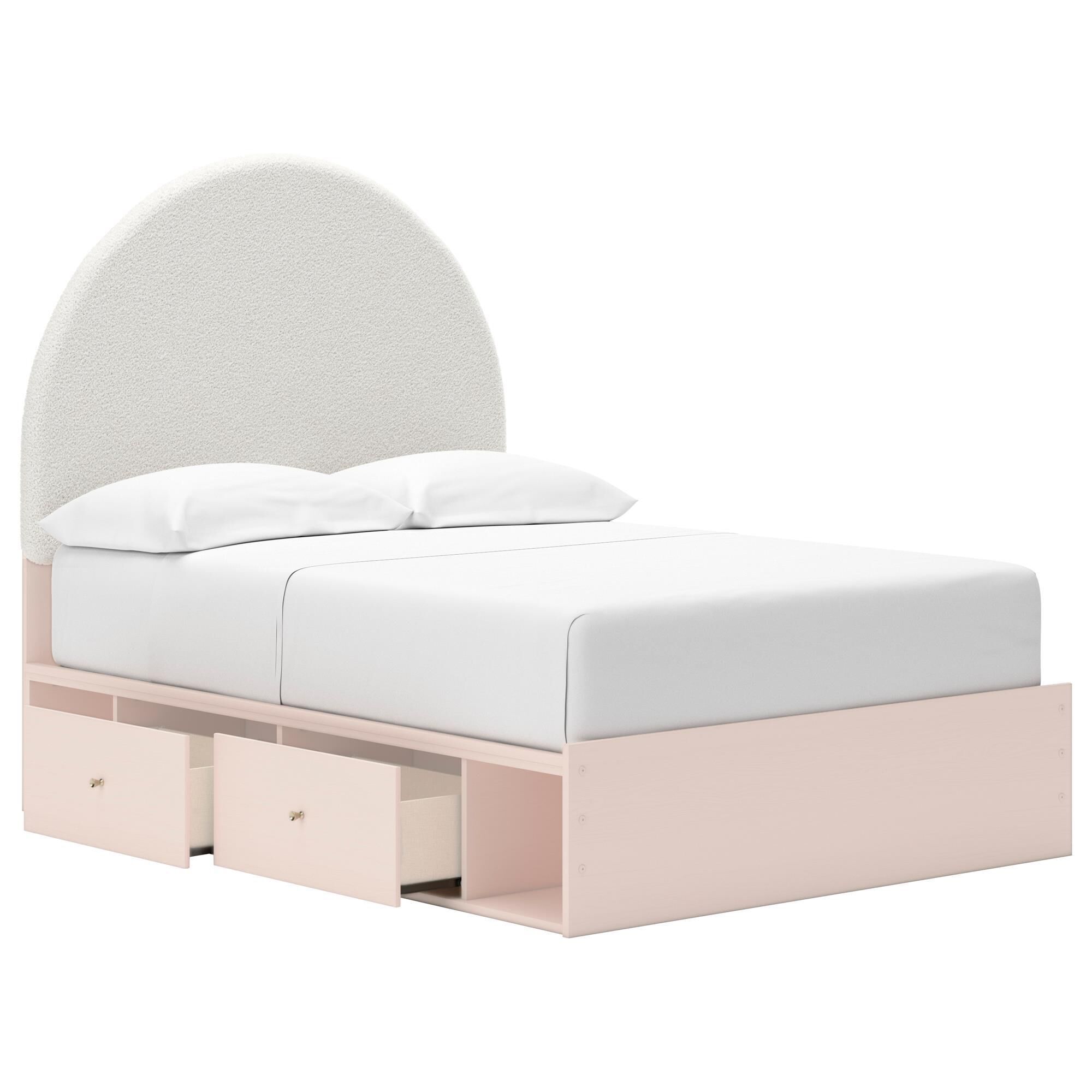 Signature Design by Ashley Wistenpine Full Upholstered Panel Bed with 2 Storage Units, , large