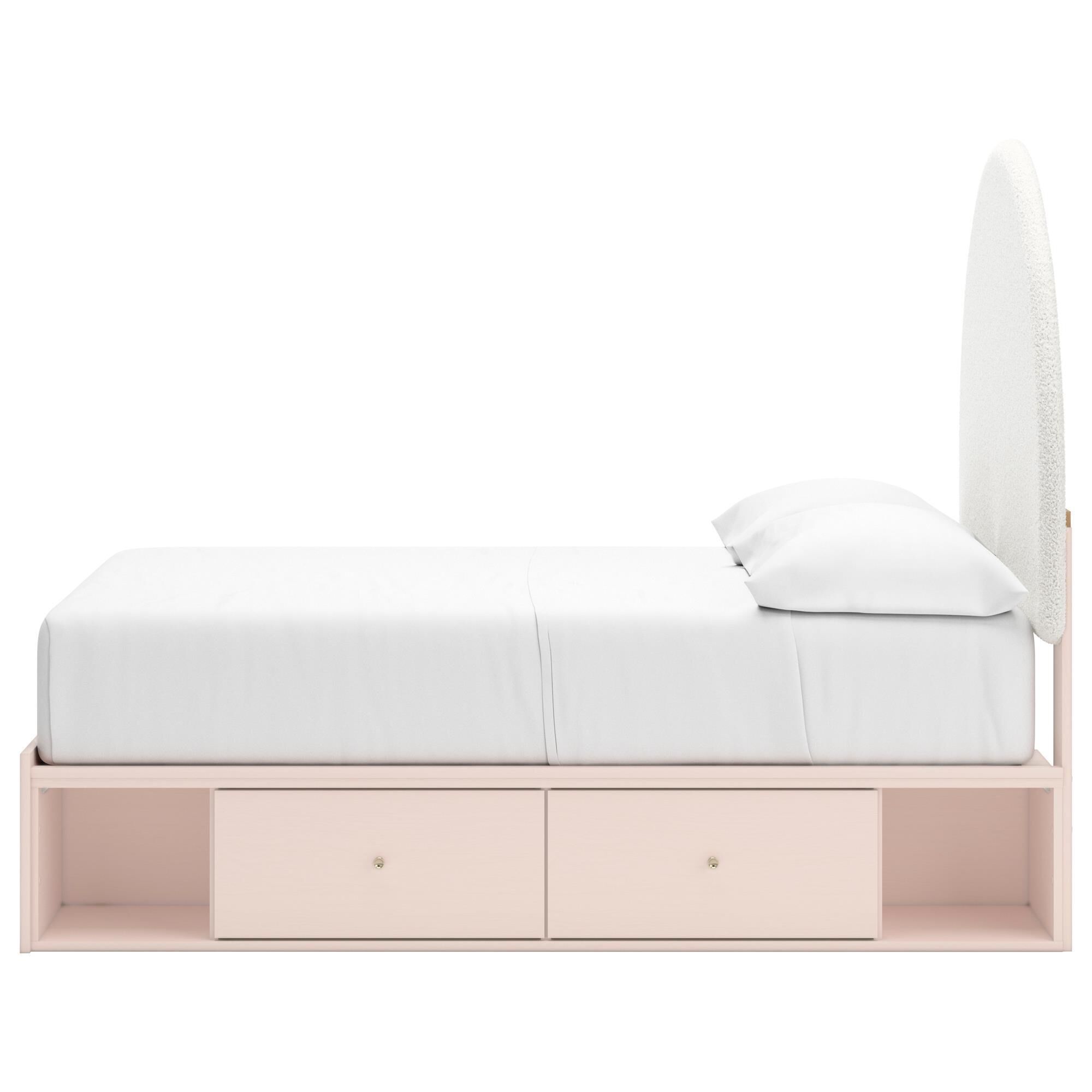 Signature Design by Ashley Wistenpine Full Upholstered Panel Bed with 2 Storage Units, , large