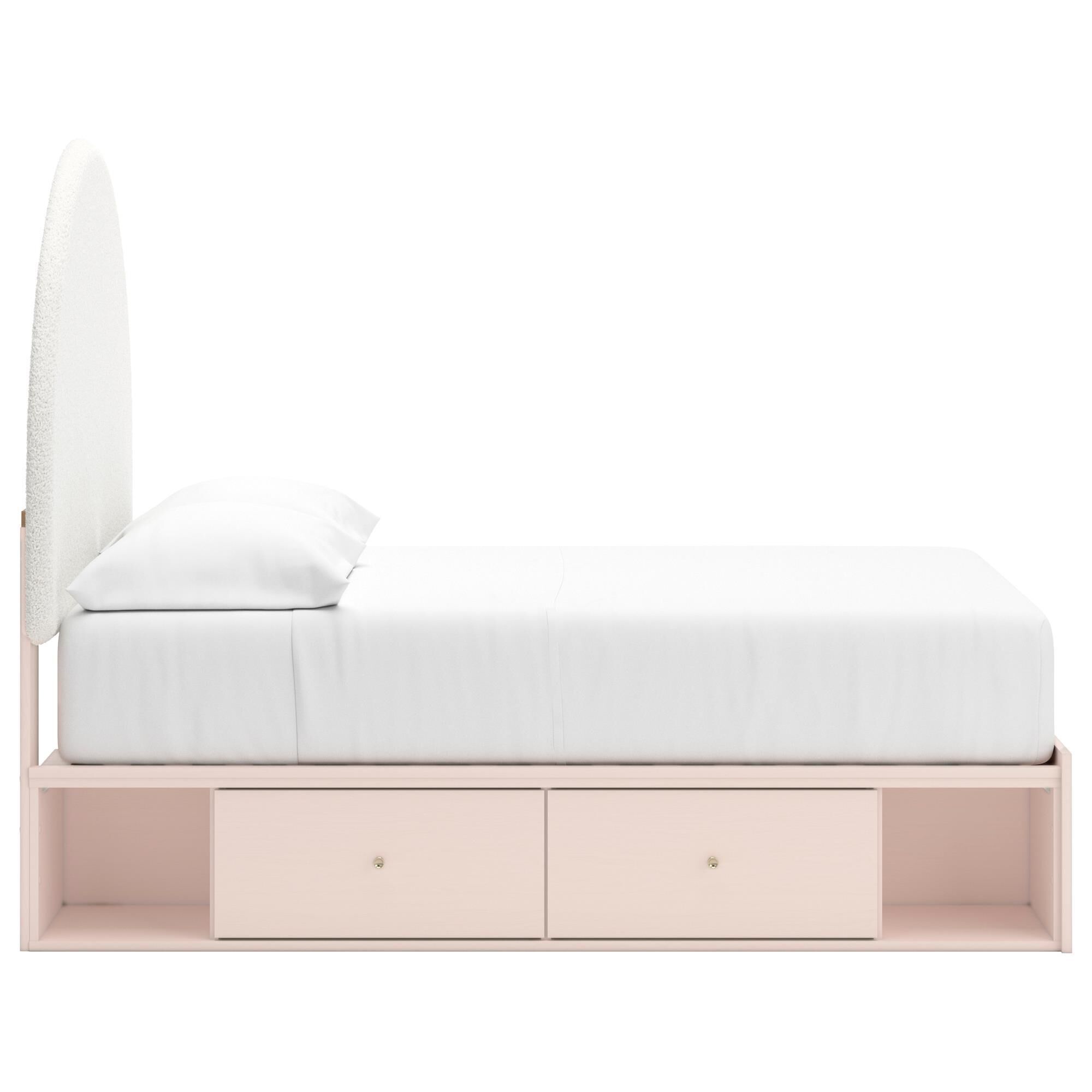 Signature Design by Ashley Wistenpine Full Upholstered Panel Bed with 2 Storage Units, , large