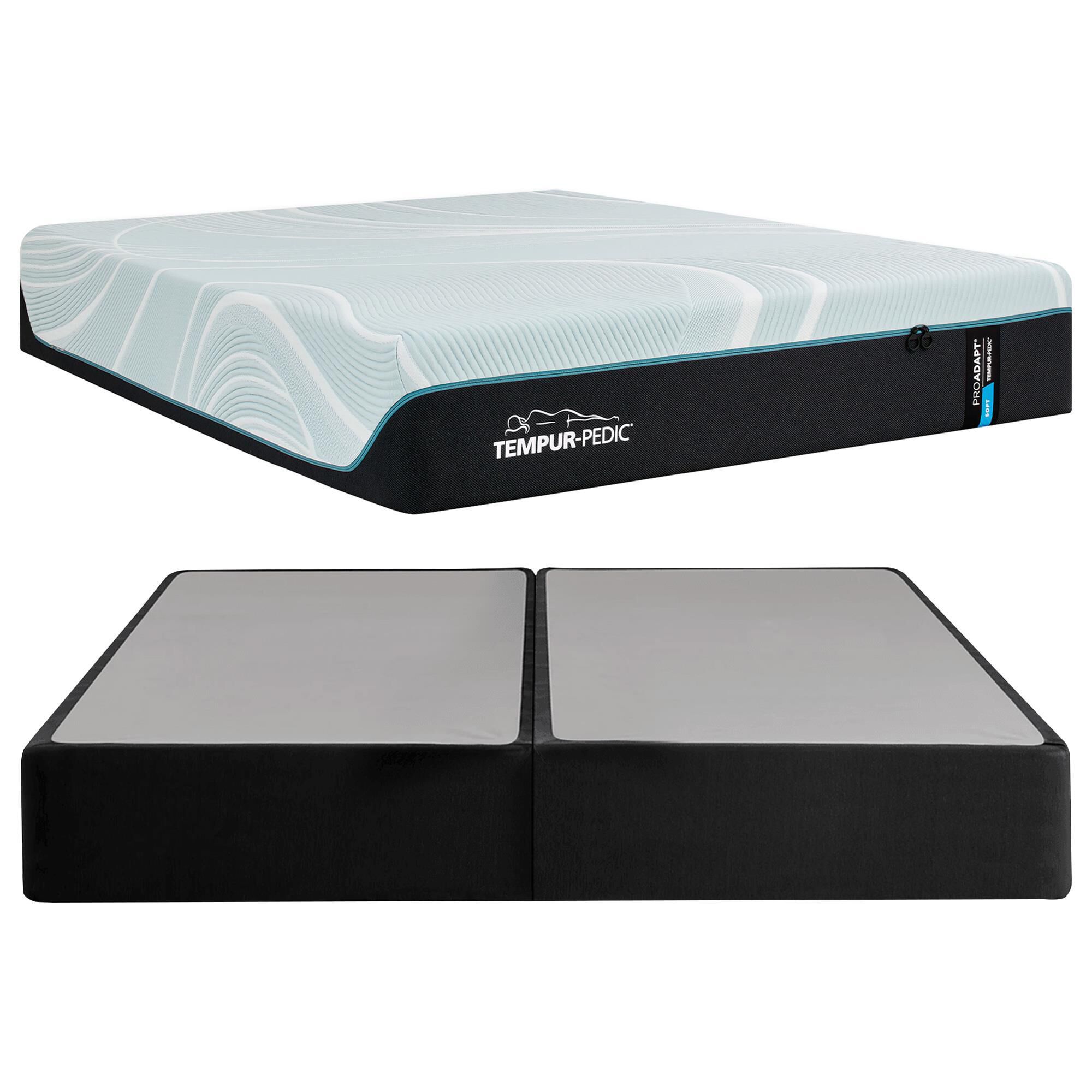Tempur-Pedic ProAdapt 2.0 Soft Split King Mattress with High Profile Box Springs