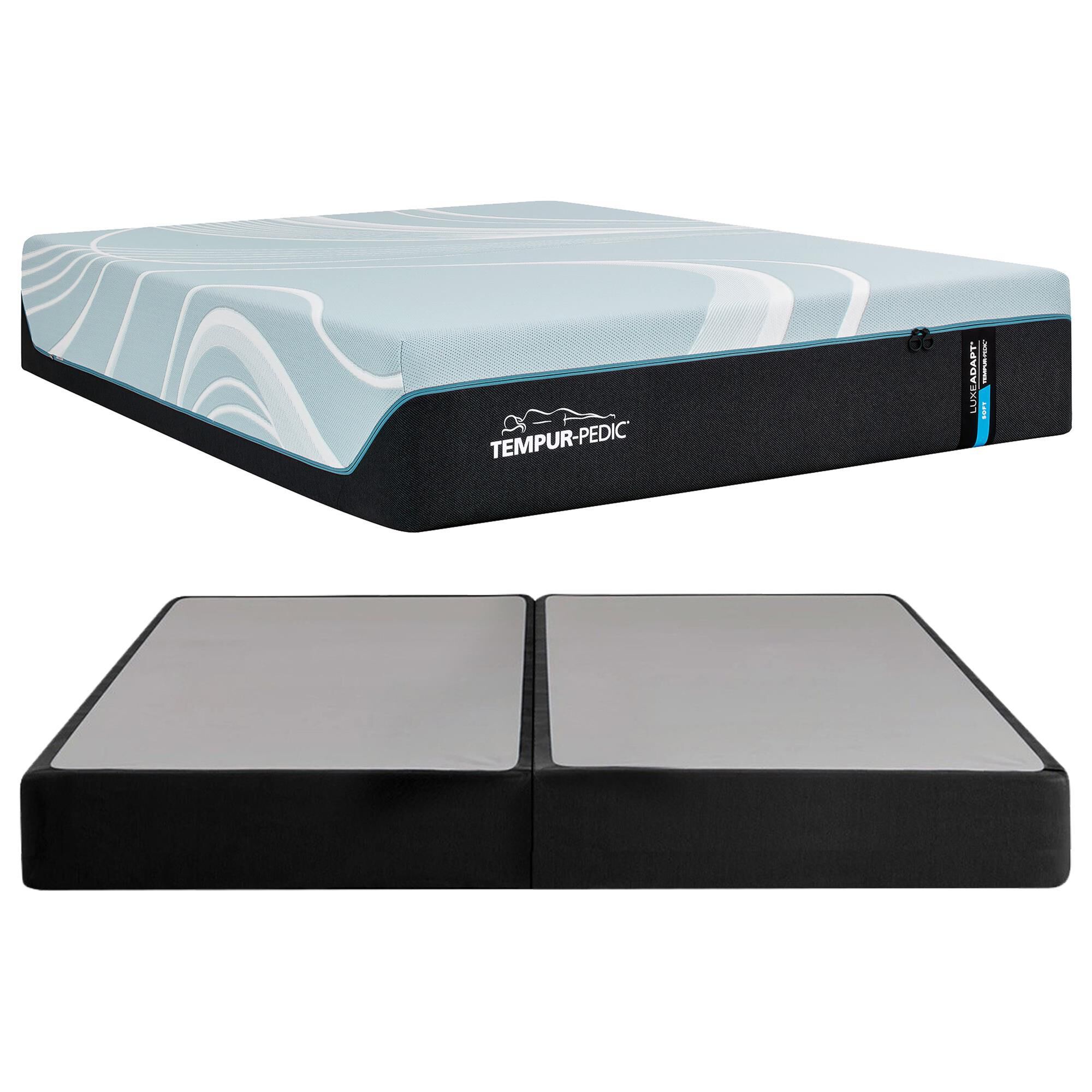 Tempur-Pedic LuxeAdapt 2.0 Soft King Mattress with Low Profile Box Springs