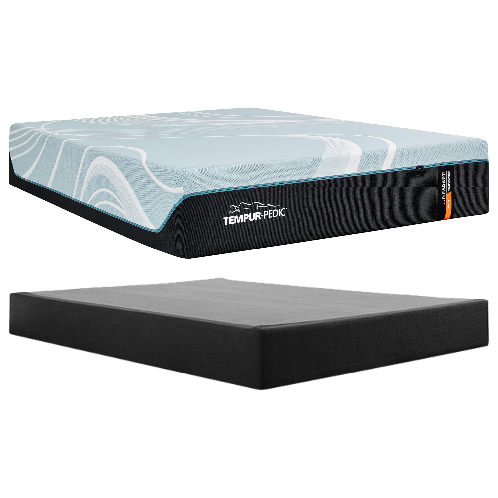 Tempur-Pedic LuxeAdapt 2.0 Firm Queen Mattress with High Profile Box Spring