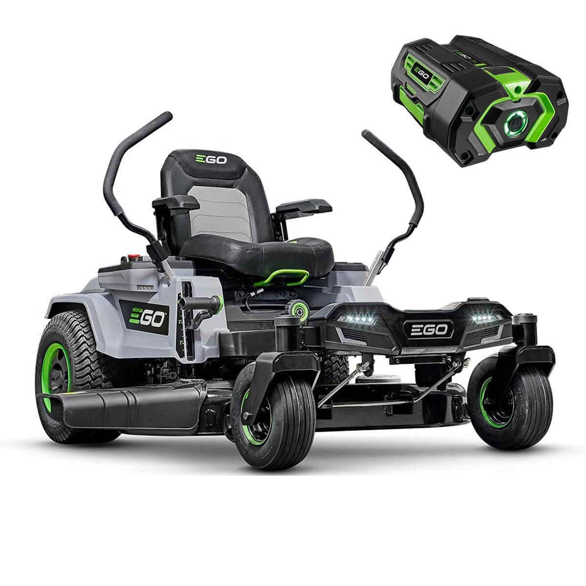 EGO POWER+ 42" Zero Turn Riding Lawn Mower and POWER+ 2 5.0 Amp Hour Battery with Fuel Gauge, , large