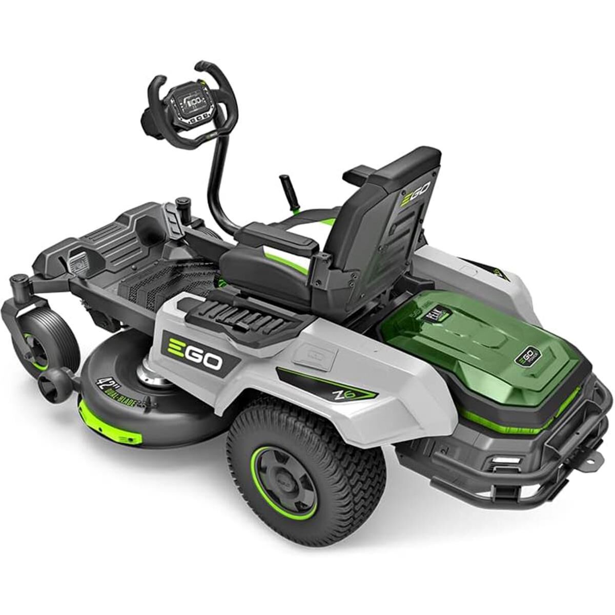 EGO POWER+ 42" Zero Turn Riding Lawn Mower with E-Steer and POWER+ 2 5.0 Amp Hour Battery with Fuel Gauge, , large