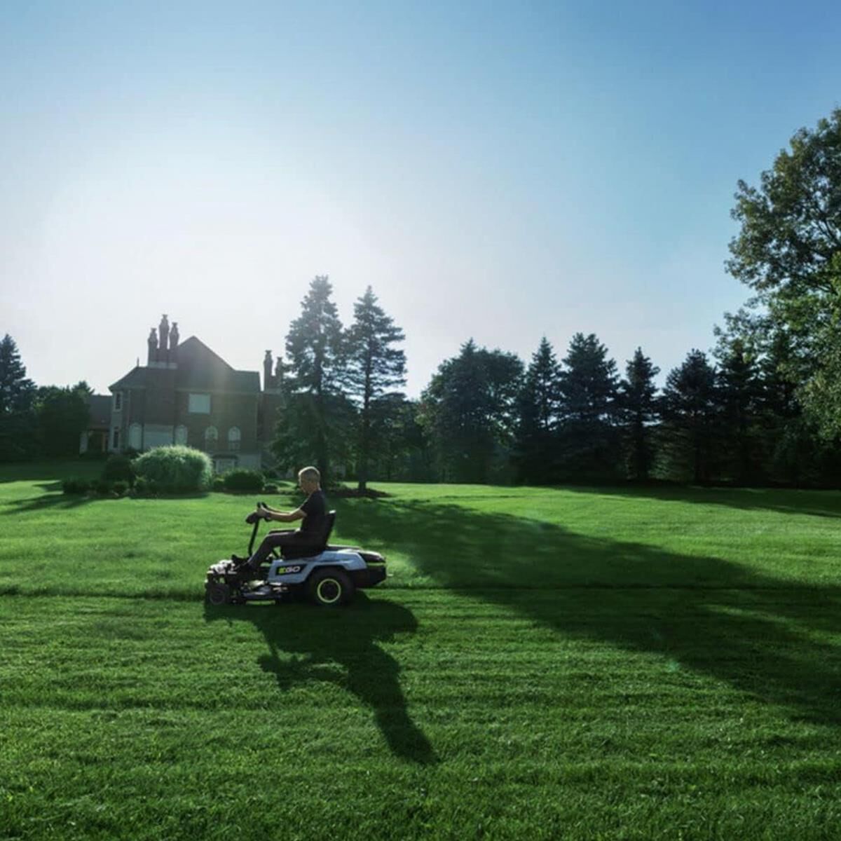 EGO POWER+ 42" Zero Turn Riding Lawn Mower with E-Steer and POWER+ 2 5.0 Amp Hour Battery with Fuel Gauge, , large