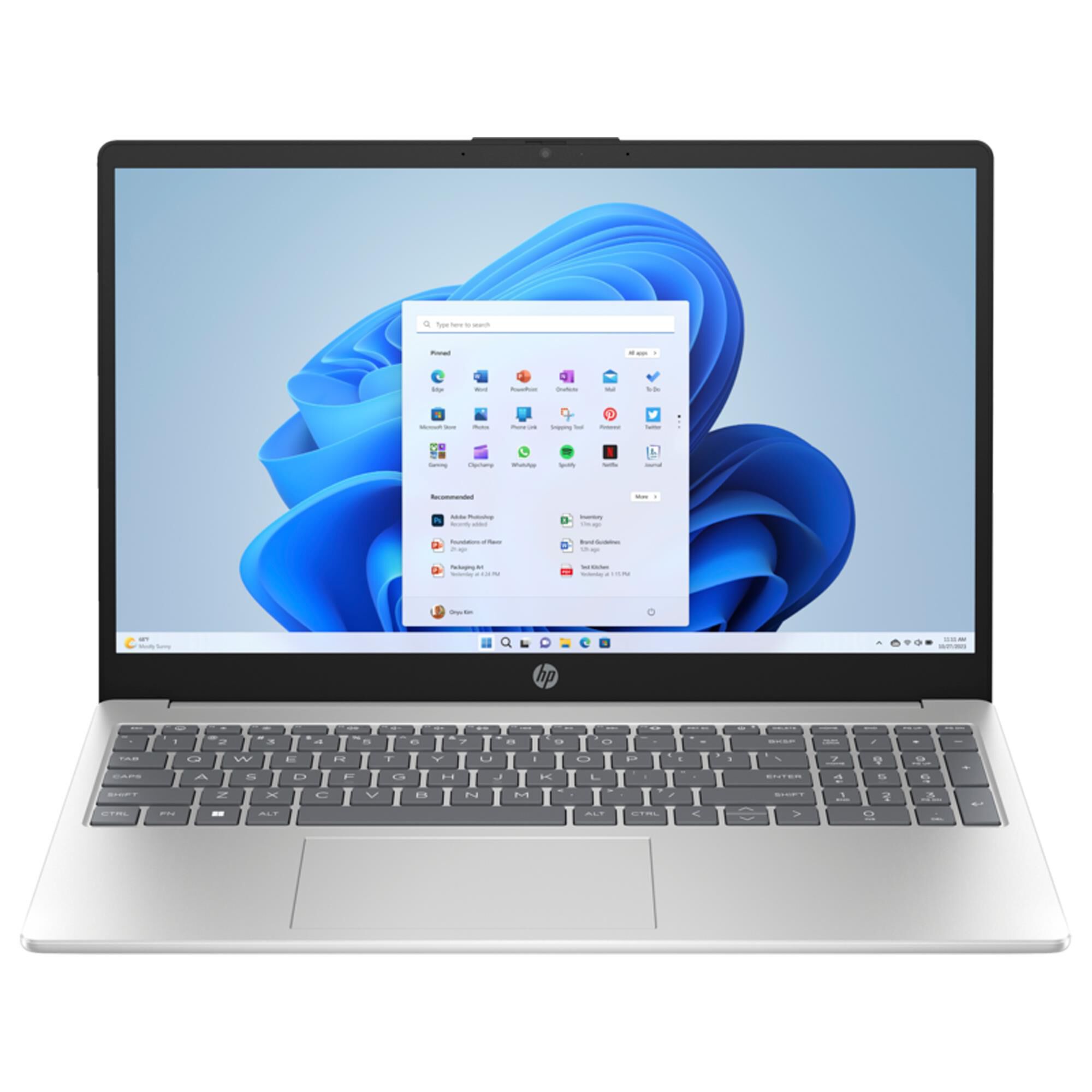 HP 15.6" Laptop | Intel Core i3-N305 - 8GB RAM - Intel UHD Graphics - 256GB SSD in Natural Silver, , large