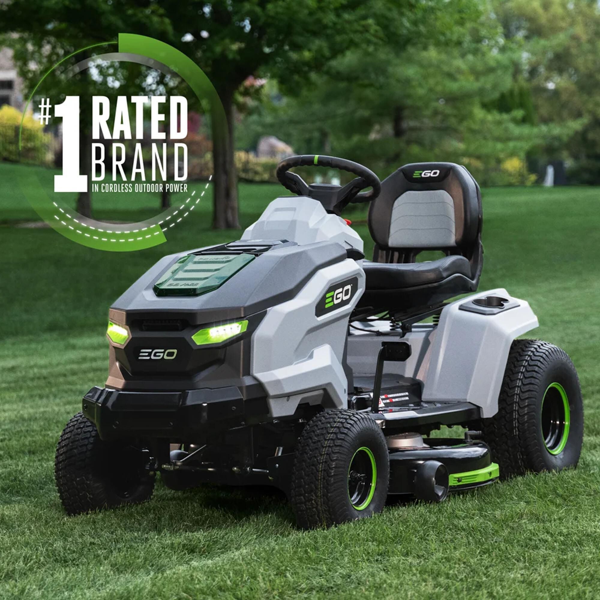 EGO 42" T6 POWER+ Lawn Tractor with 6 x 6.0Ah Batteries, 700W Turbo Charger, and Charging Adapter, , large