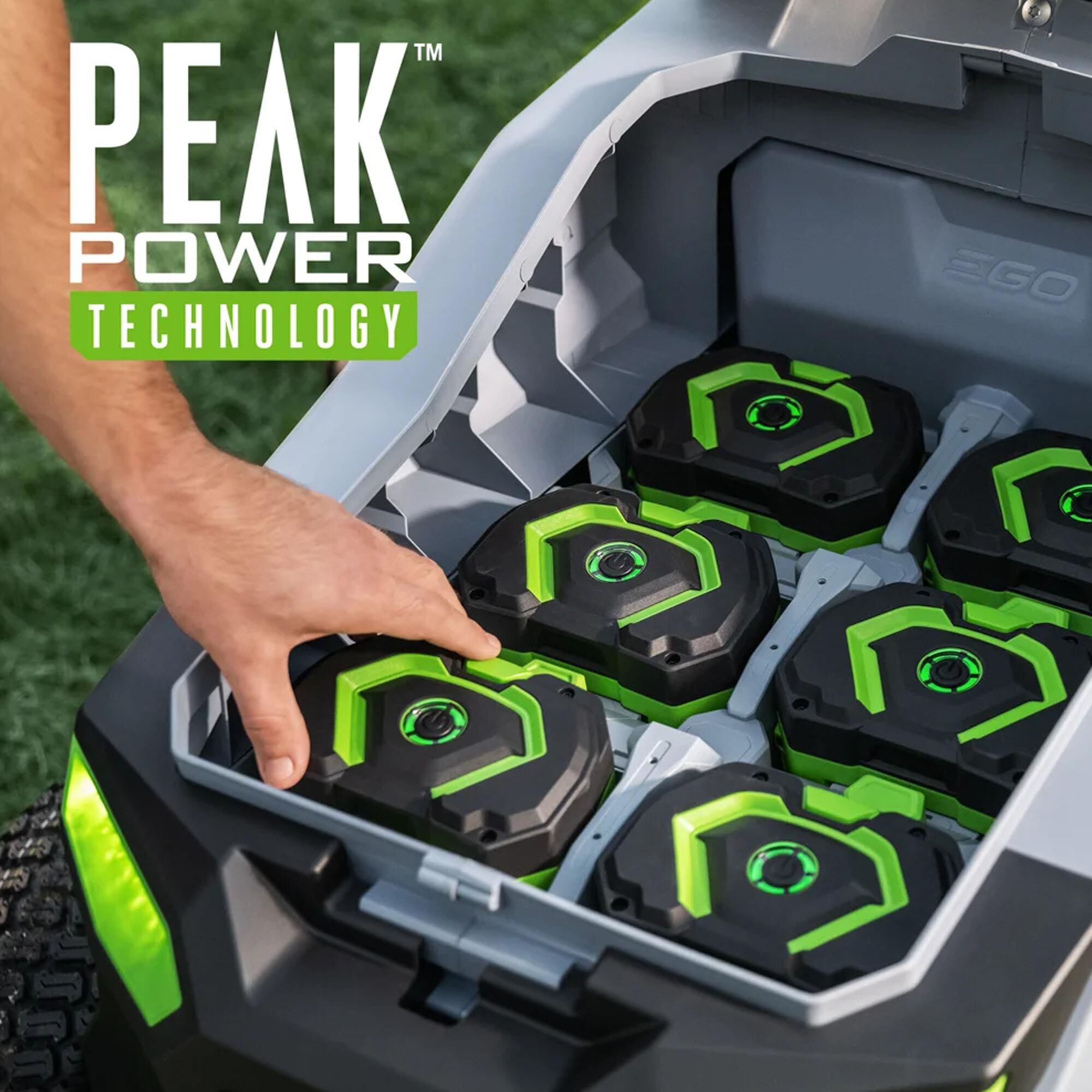 EGO 42" T6 POWER+ Lawn Tractor with 6 x 6.0Ah Batteries, 700W Turbo Charger, and Charging Adapter, , large