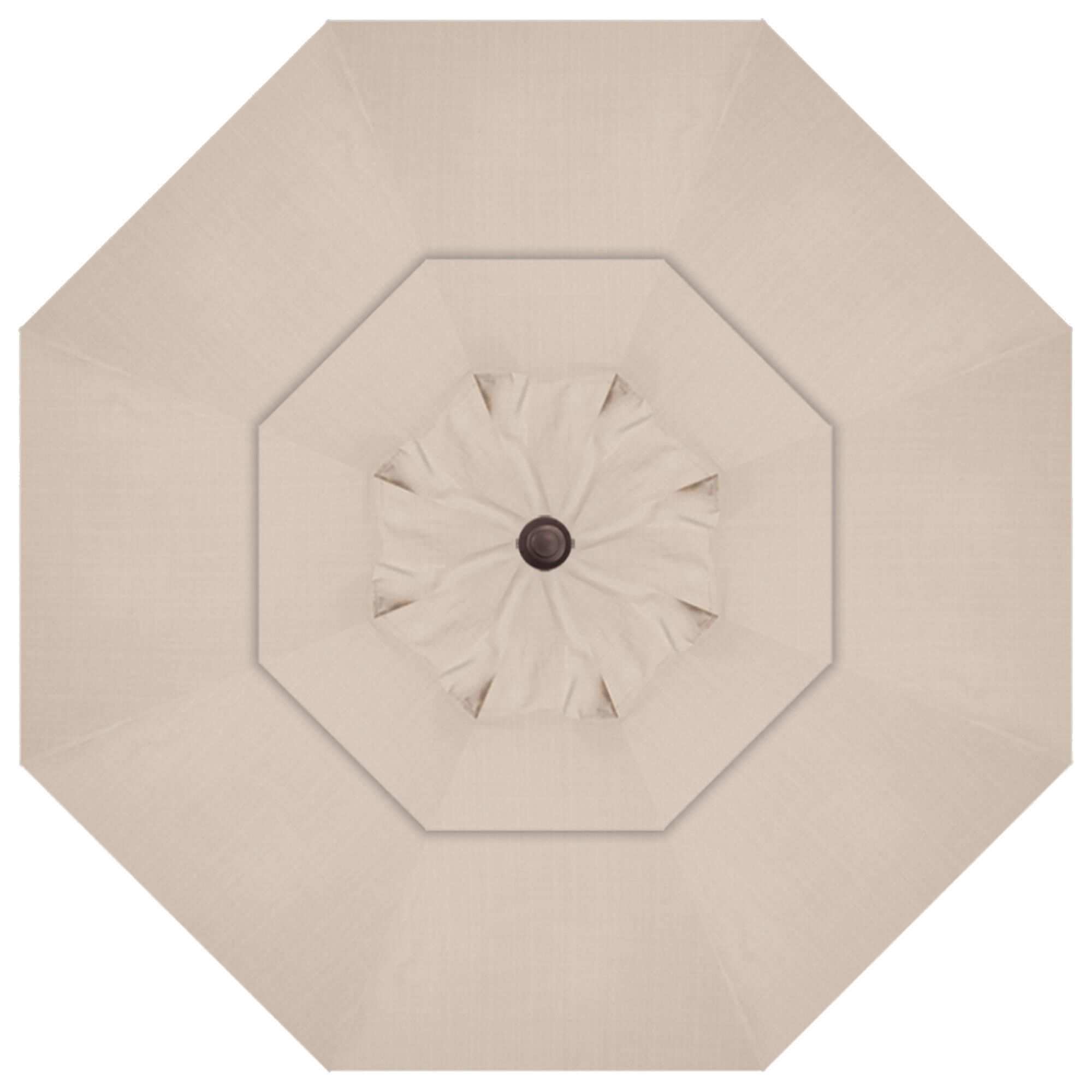 Treasure Garden 13" Starlux Cantilever Umbrella with Bronze Base in Champagne, , large